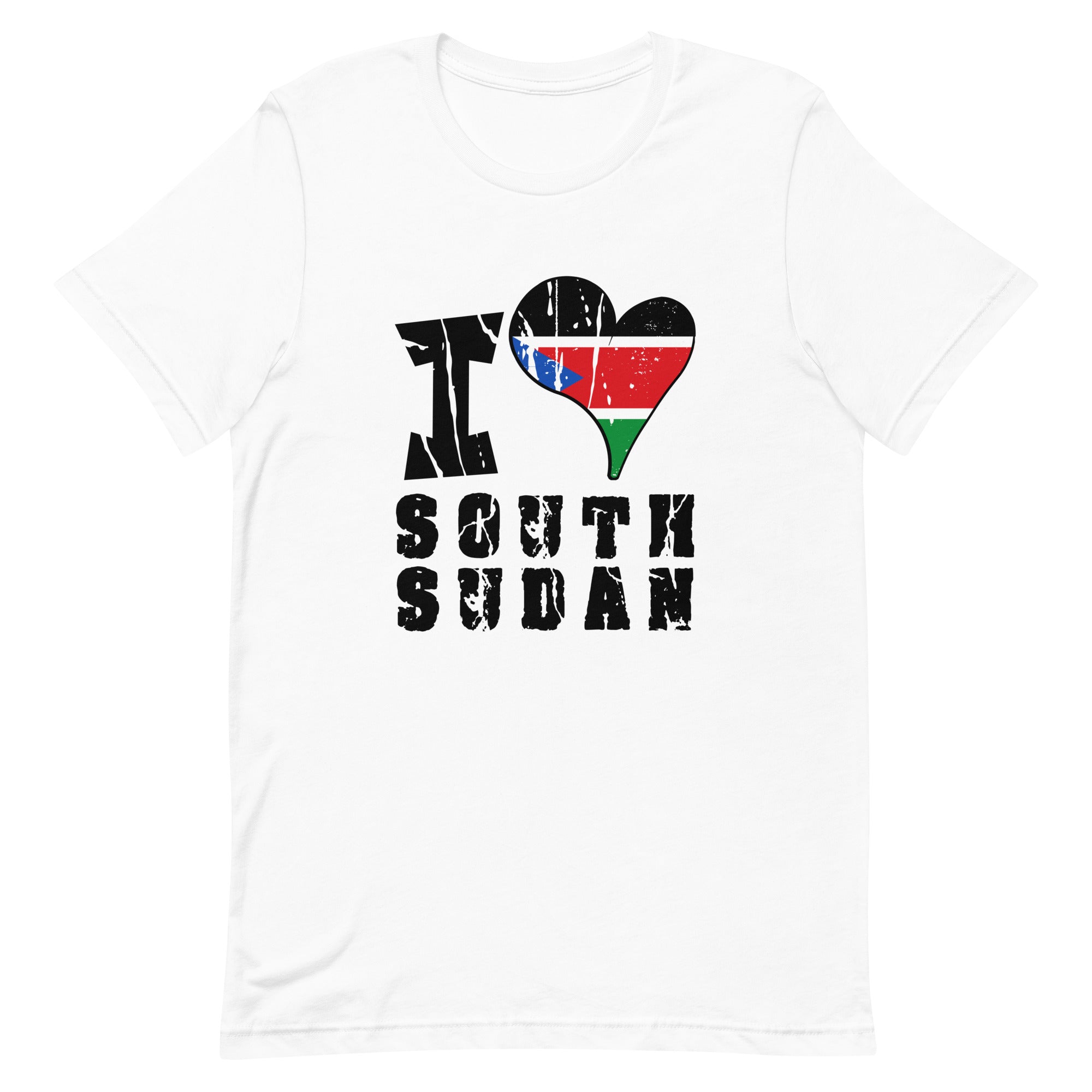 Unisex t-shirt - I Love South Sudan