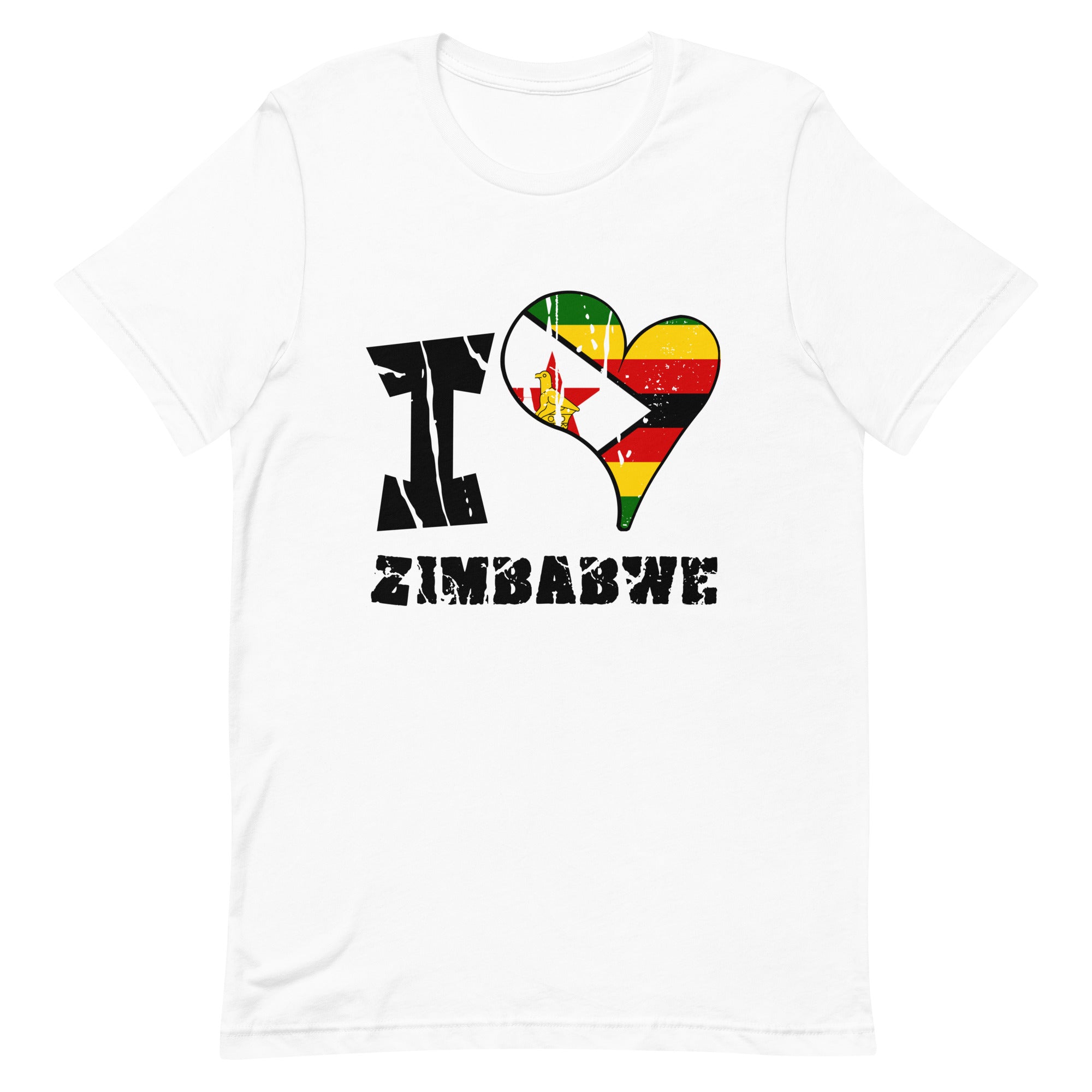 Unisex t-shirt - I Love Zimbabwe