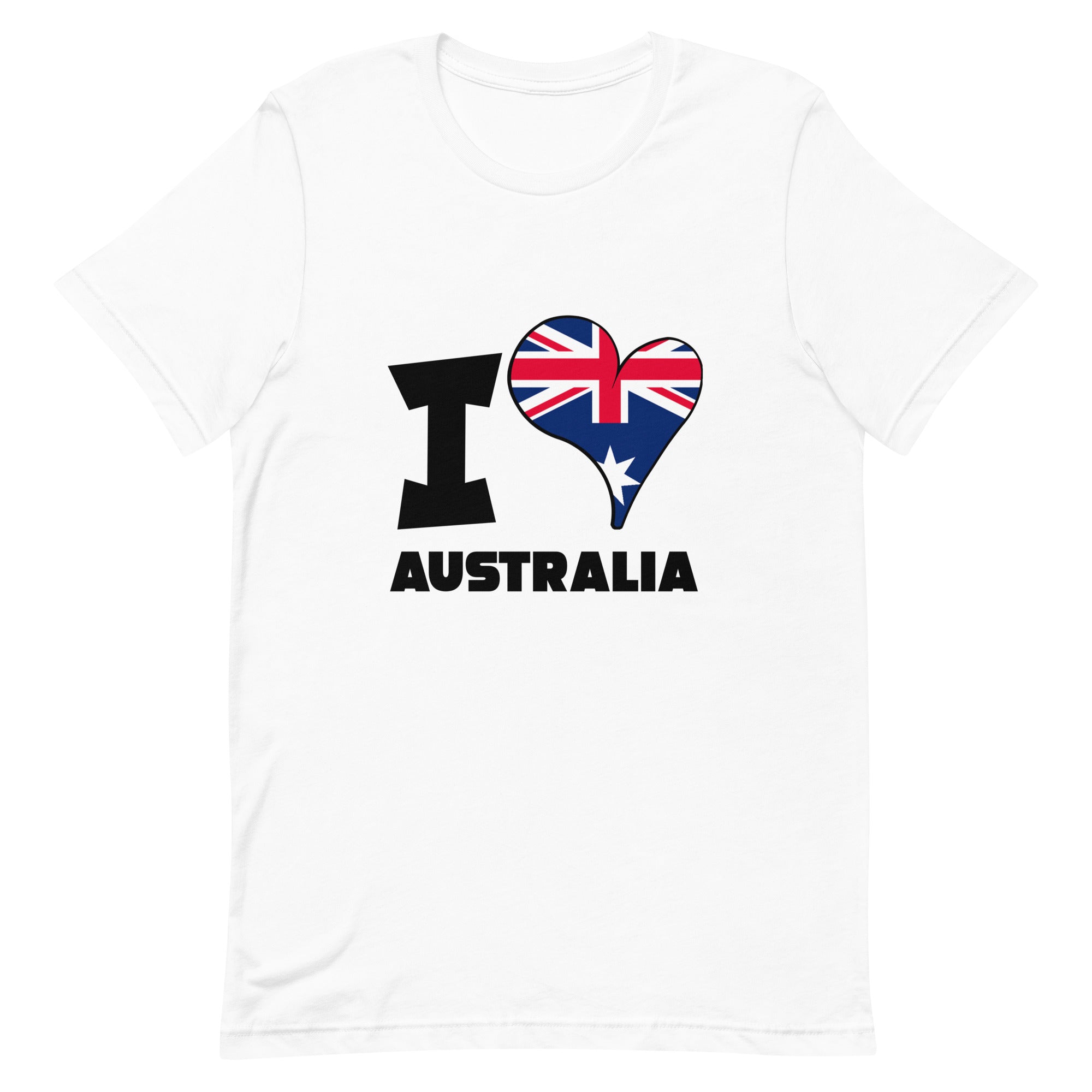 Unisex t-shirt - I Love Australia Flag