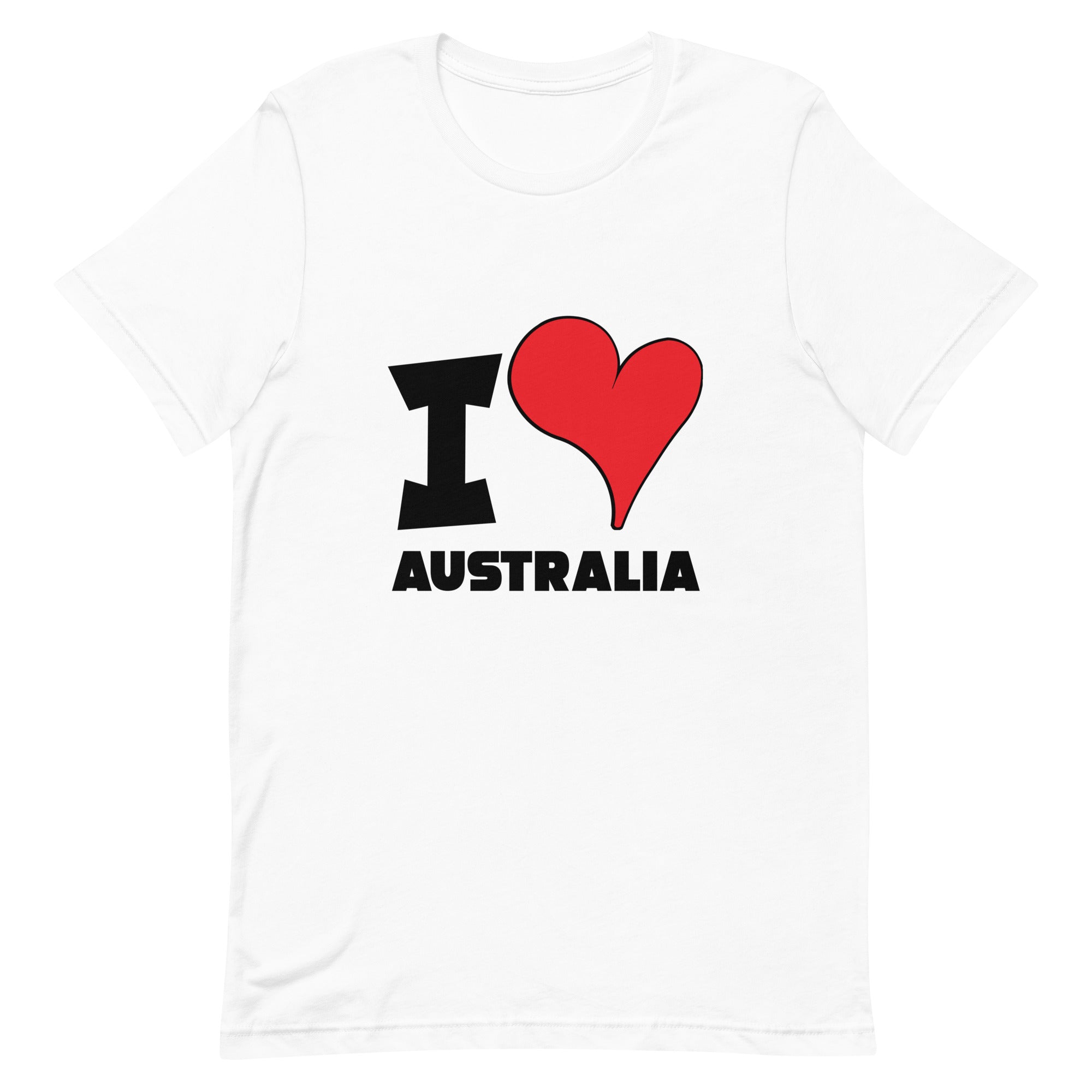 Unisex t-shirt - I Love Australia Red