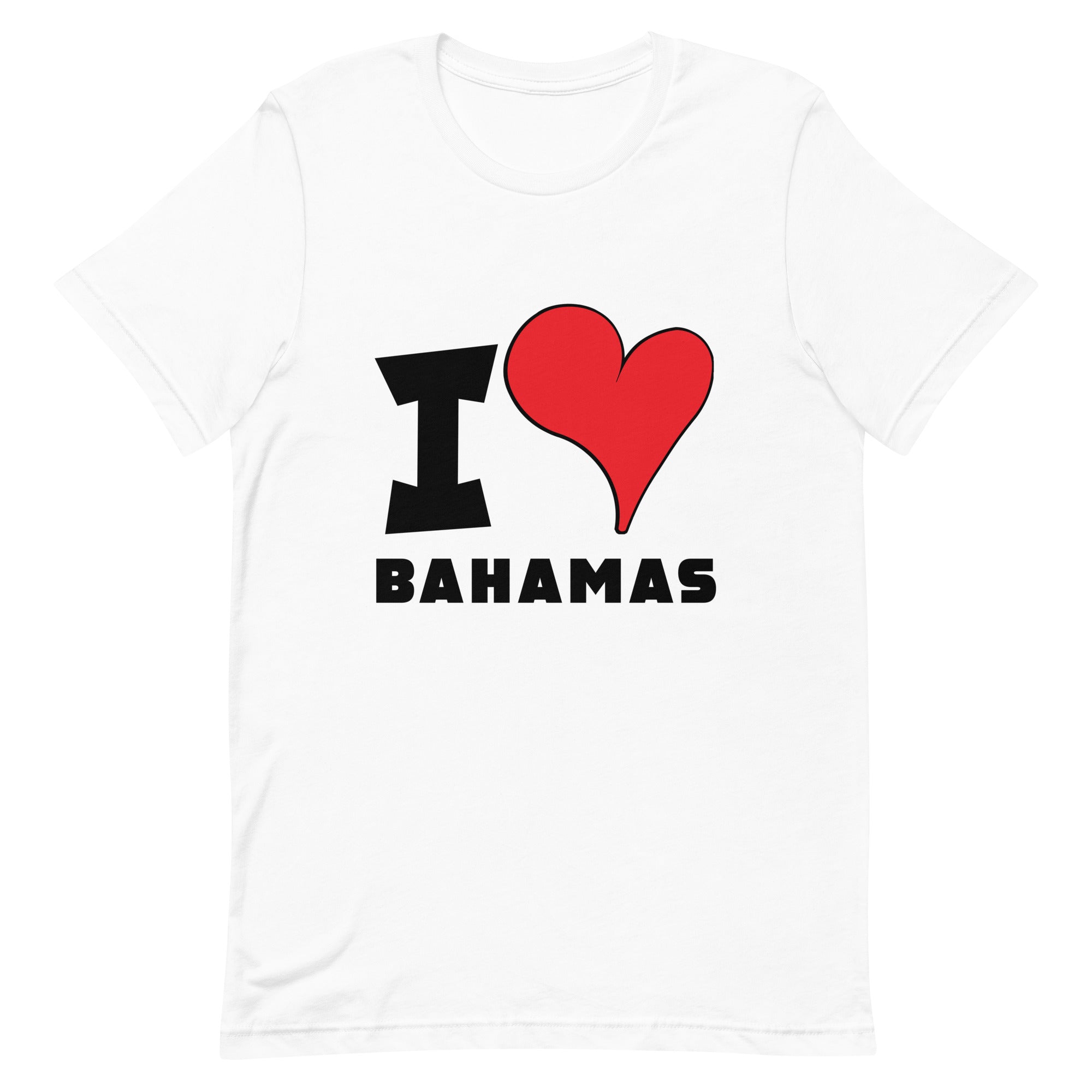 Unisex t-shirt - I Love Bahamas Red