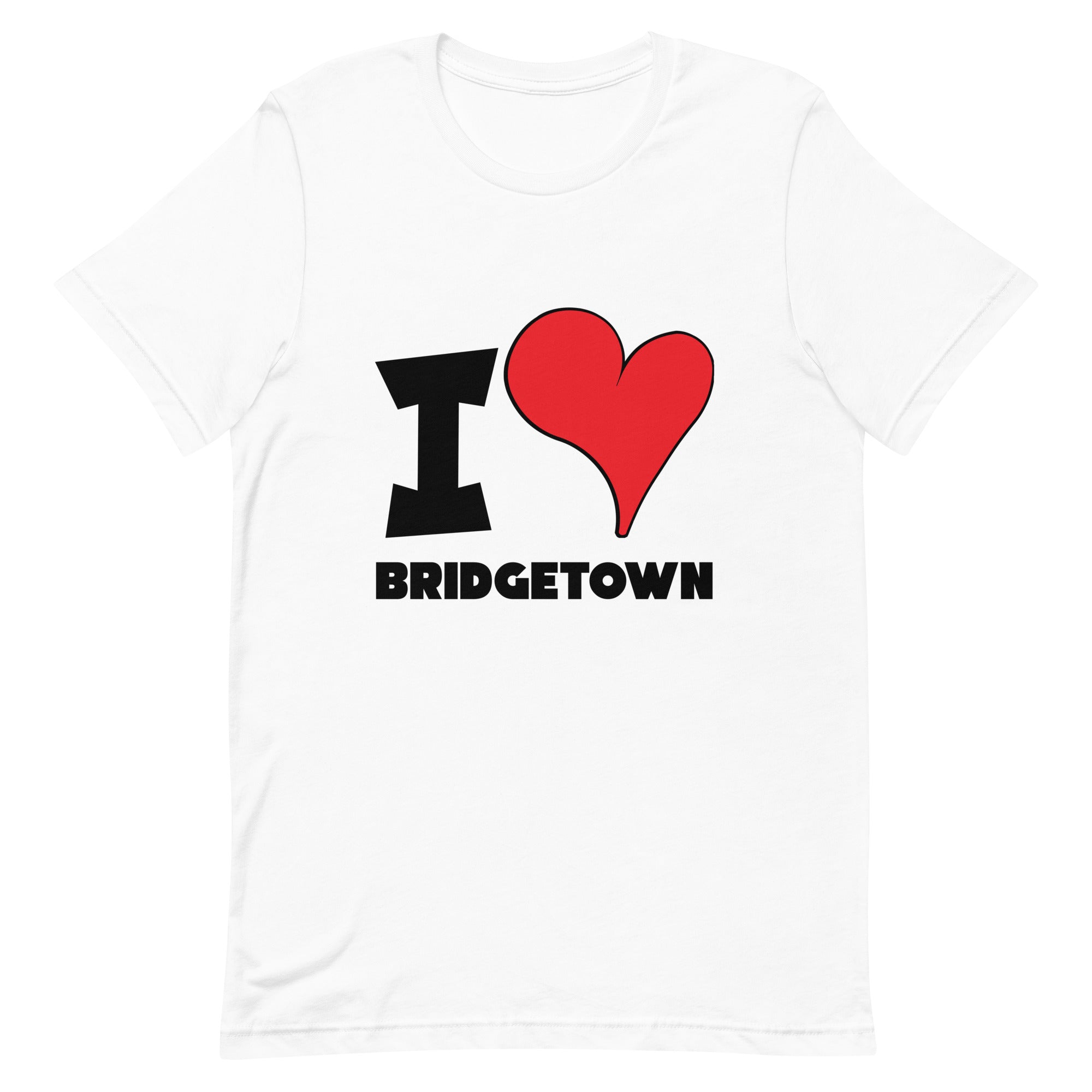 Unisex t-shirt - I Love Bridgetown Red