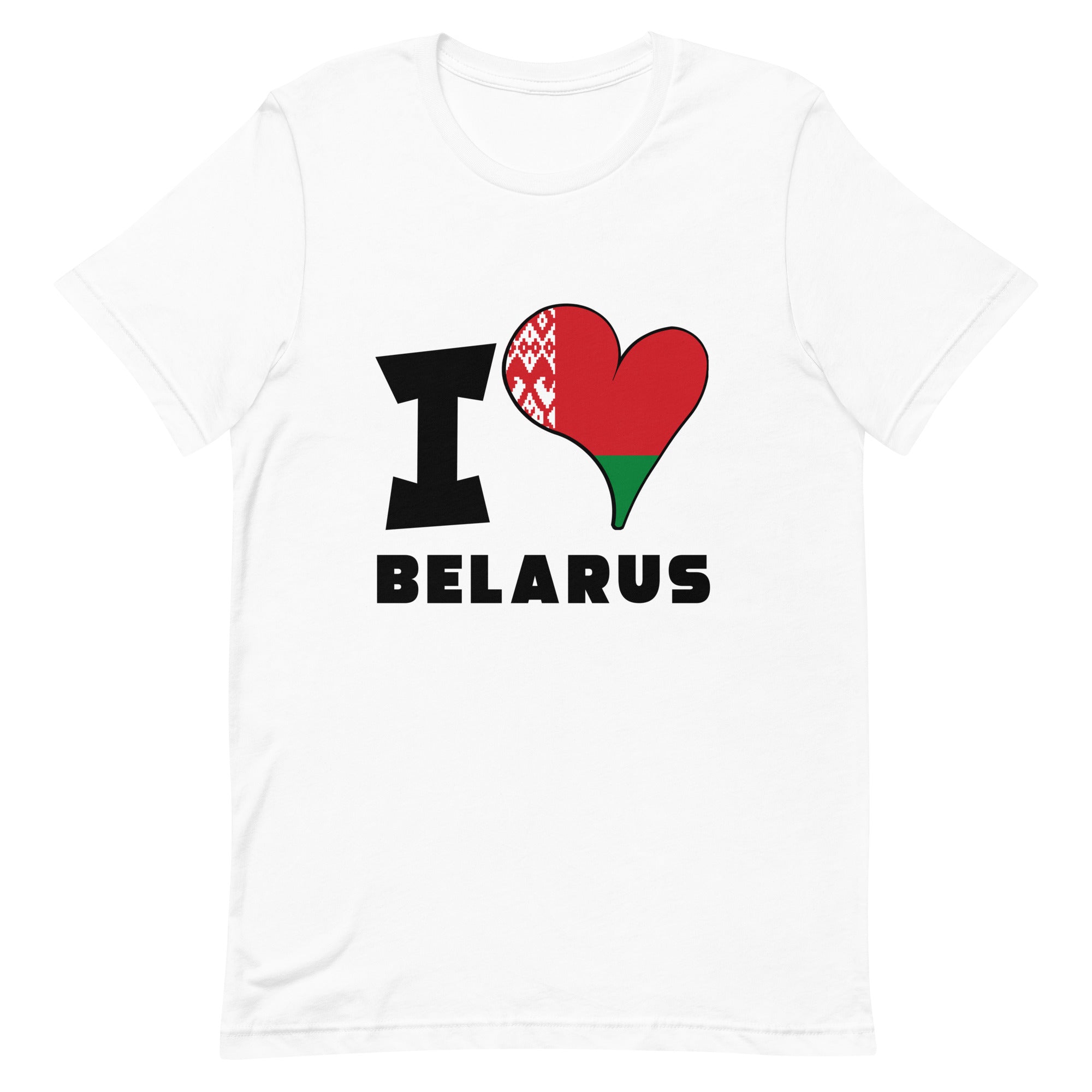 Unisex t-shirt - I Love Belarus Flag