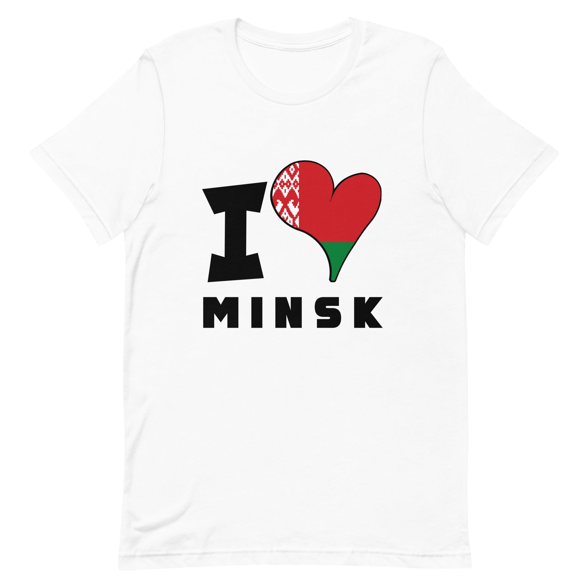 Unisex t-shirt - I Love Minsk Flag