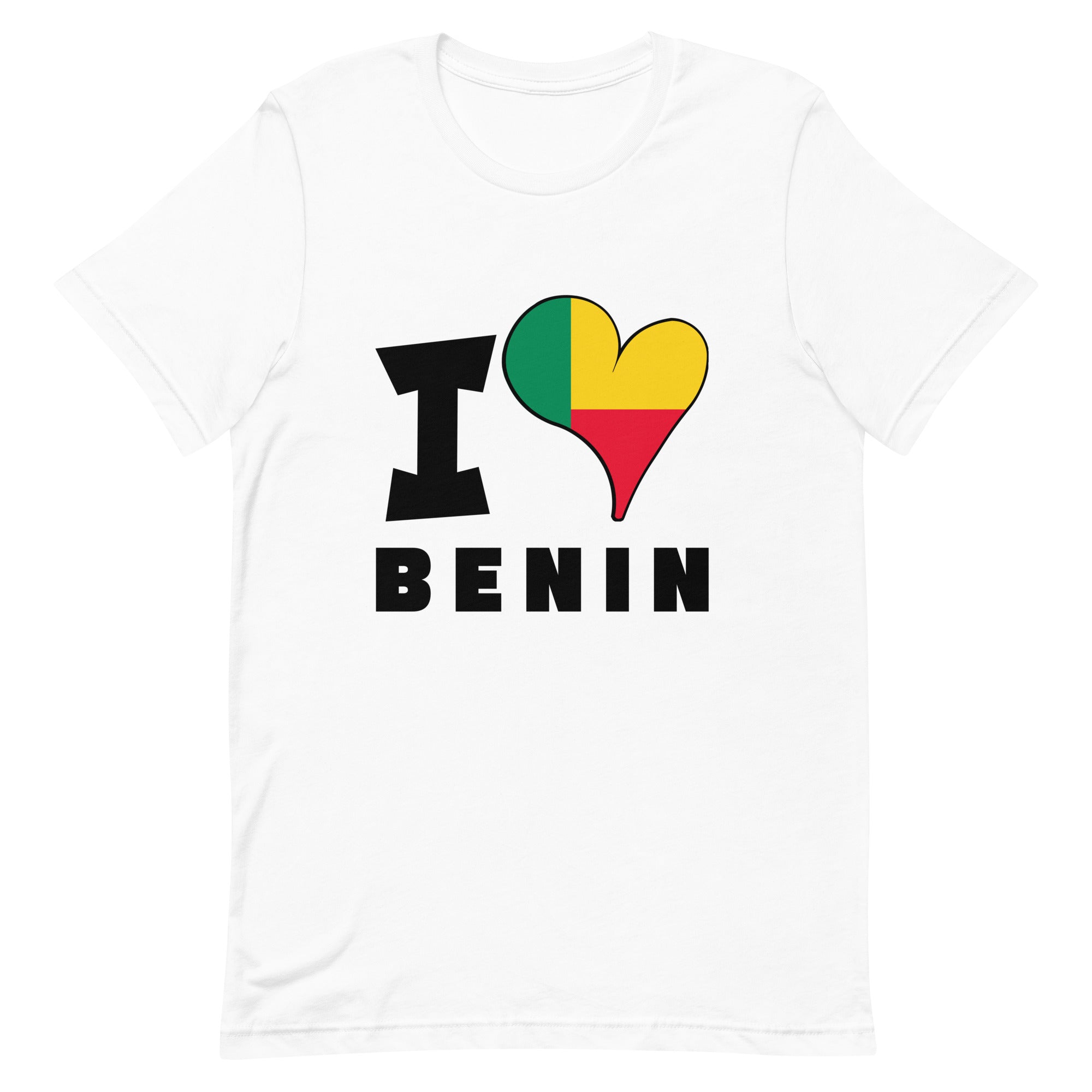 Unisex t-shirt - I Love Benin Flag