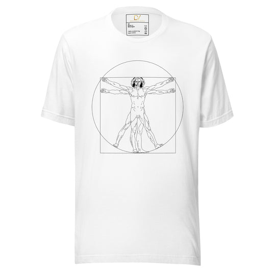 Unisex t-shirt - Vitruvian man Leonardo da Vinci