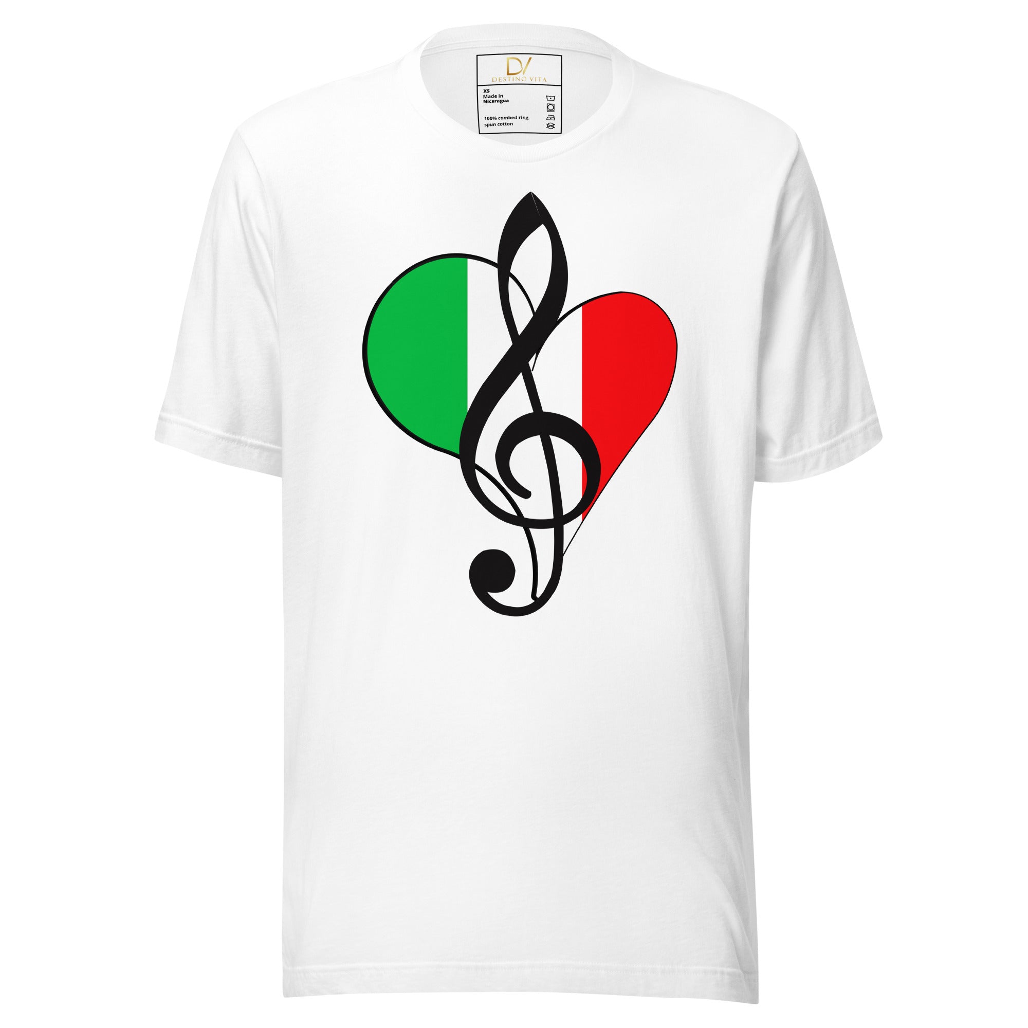 Unisex t-shirt - I Love Italian Music