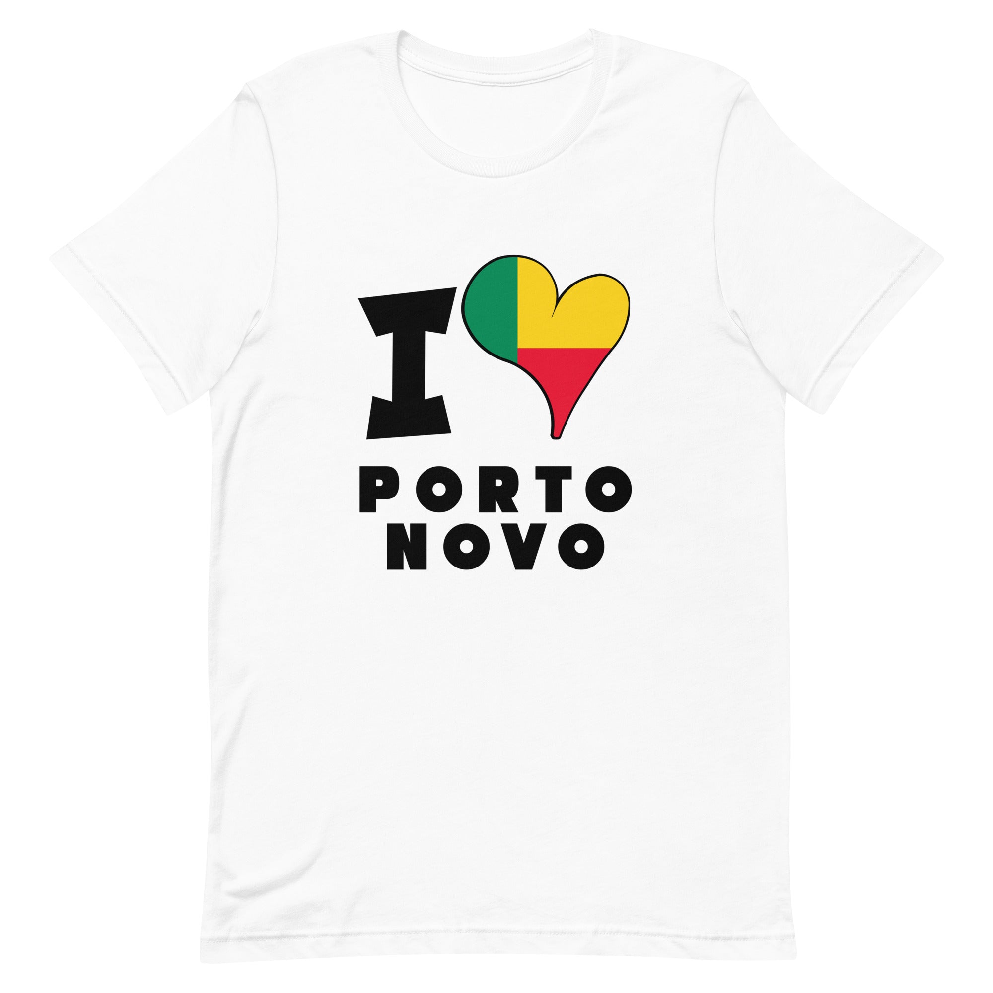 Unisex t-shirt - I Love Porto-Novo Flag