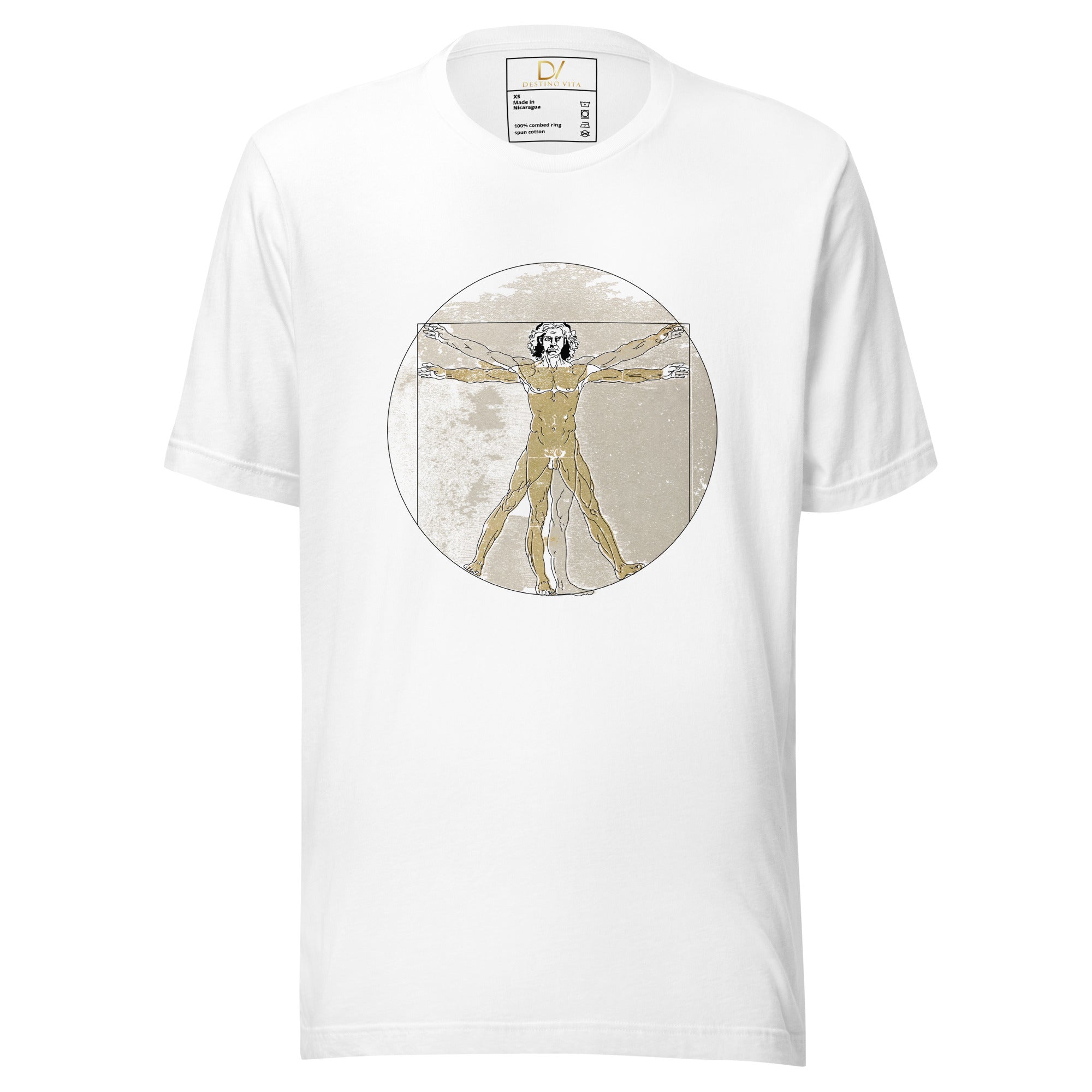 Unisex t-shirt - Vitruvian man Leonardo da Vinci