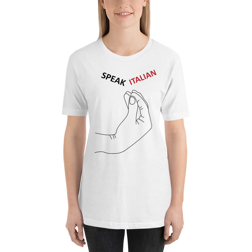 Unisex t-shirt - Speak Italian