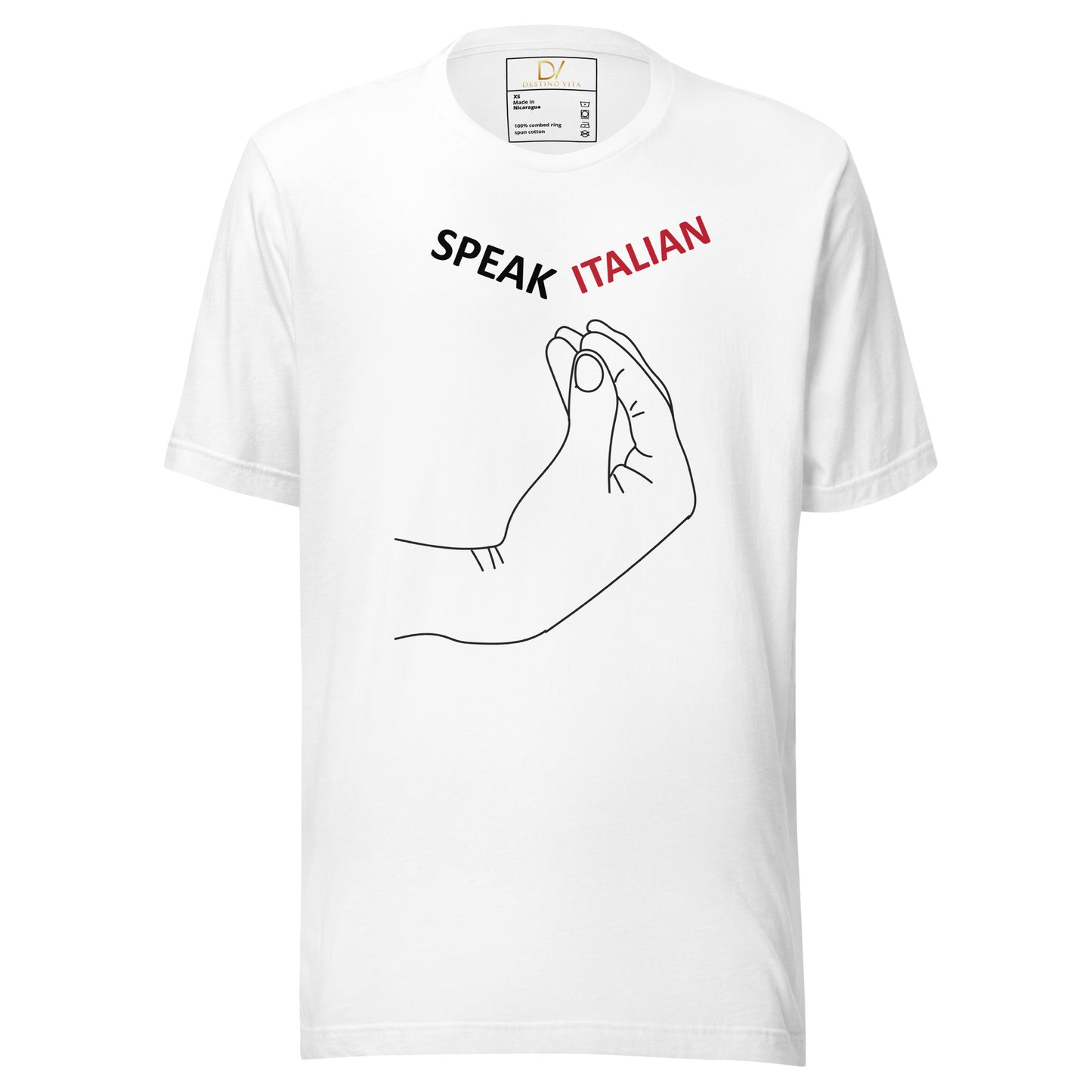 Unisex t-shirt - Speak Italian