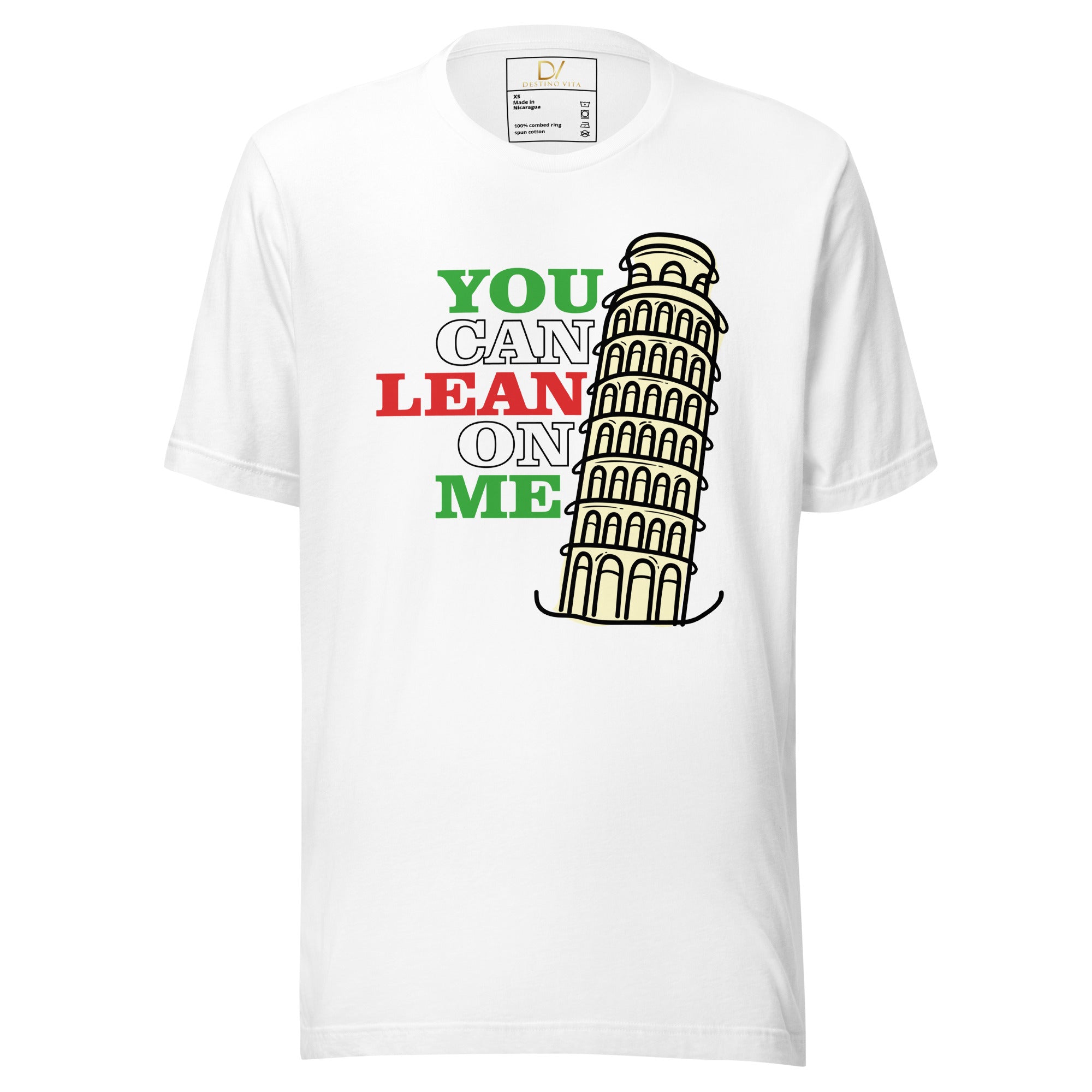 Unisex t-shirt - Pisa Lean On Me