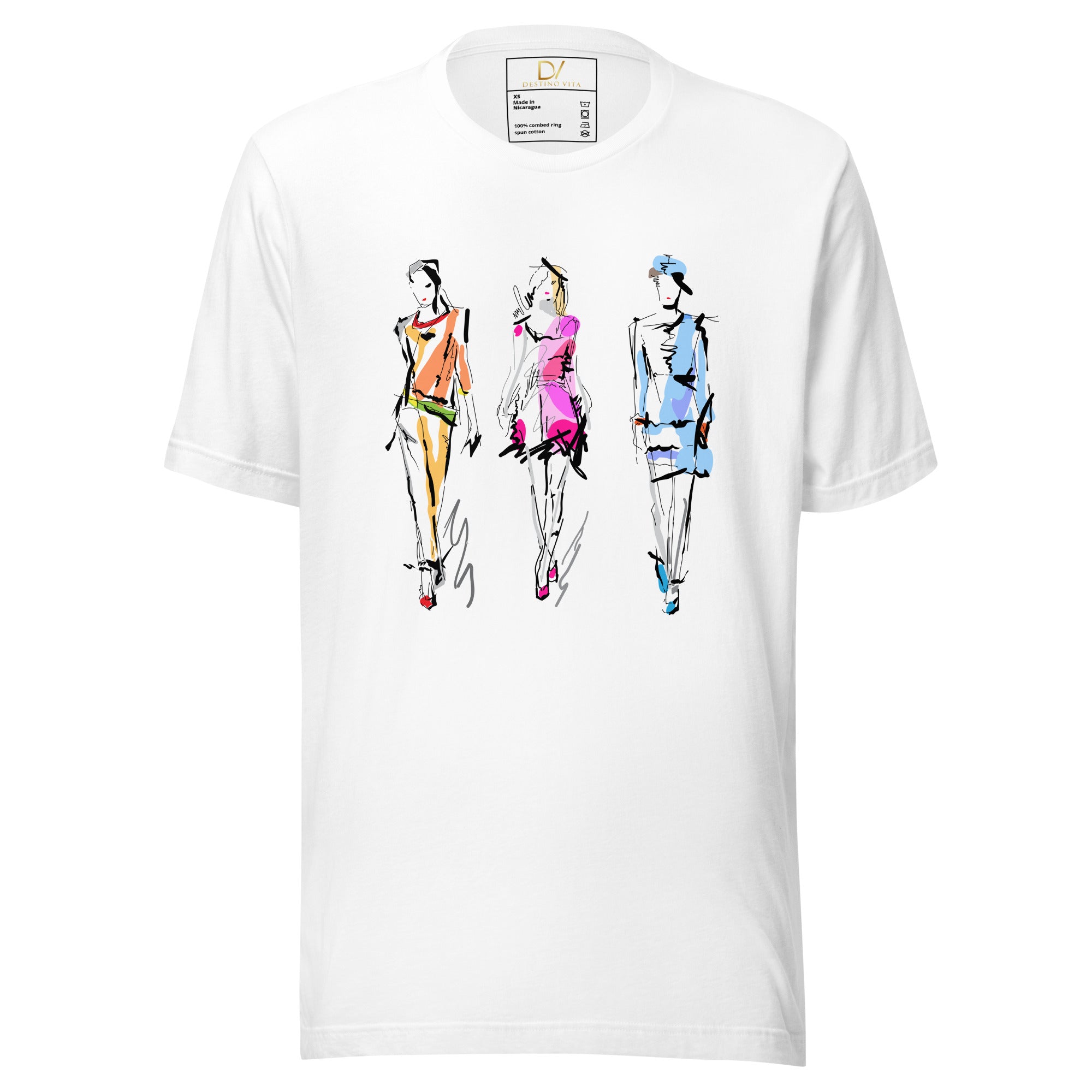 Unisex t-shirt - Artistic Fashion Sketches