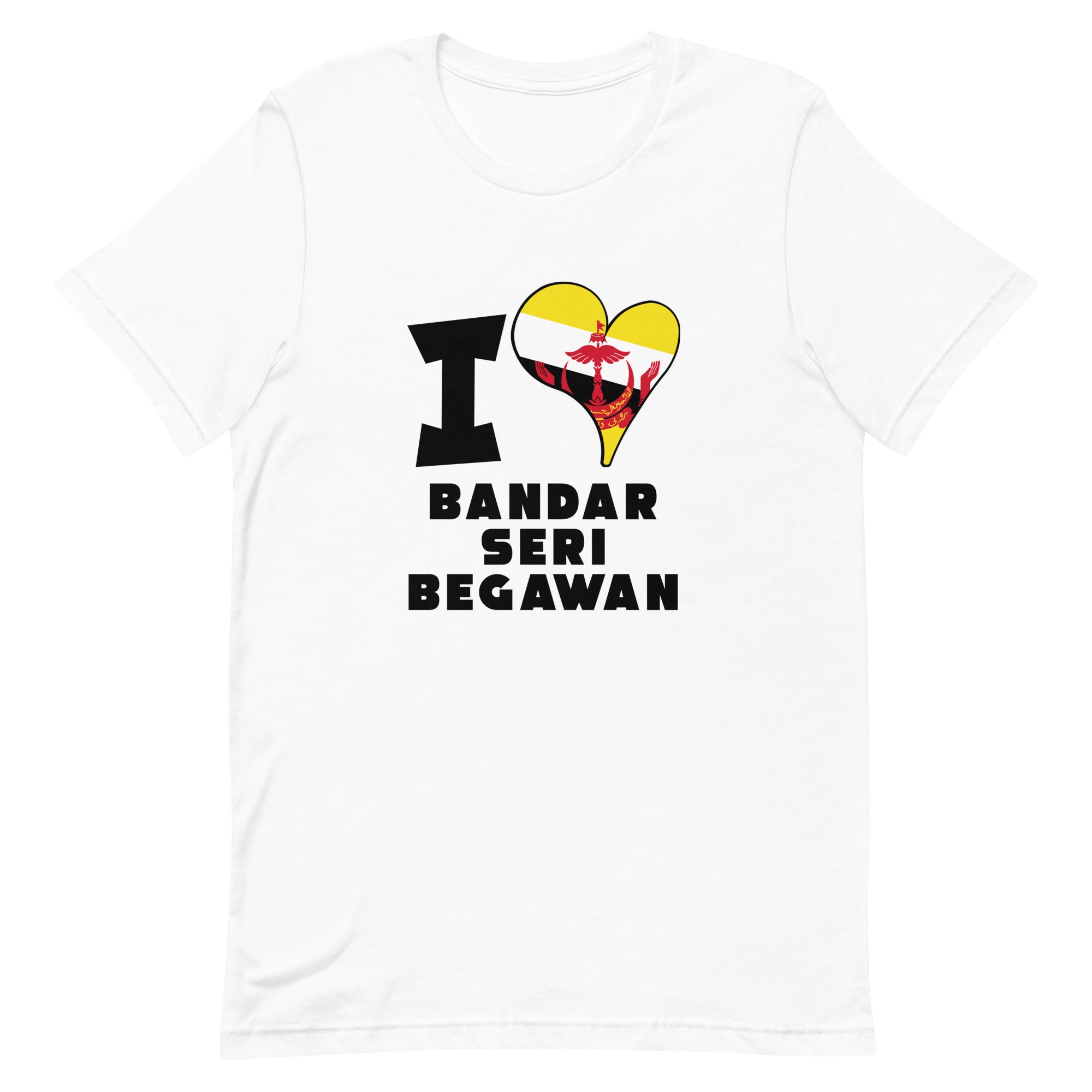 Unisex t-shirt - I Love Bandar Seri Begawan Flag