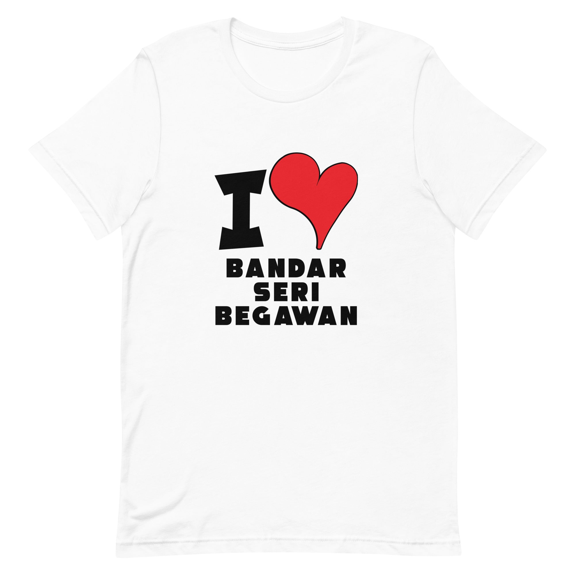 Unisex t-shirt - I Love Bandar Seri Begawan Red