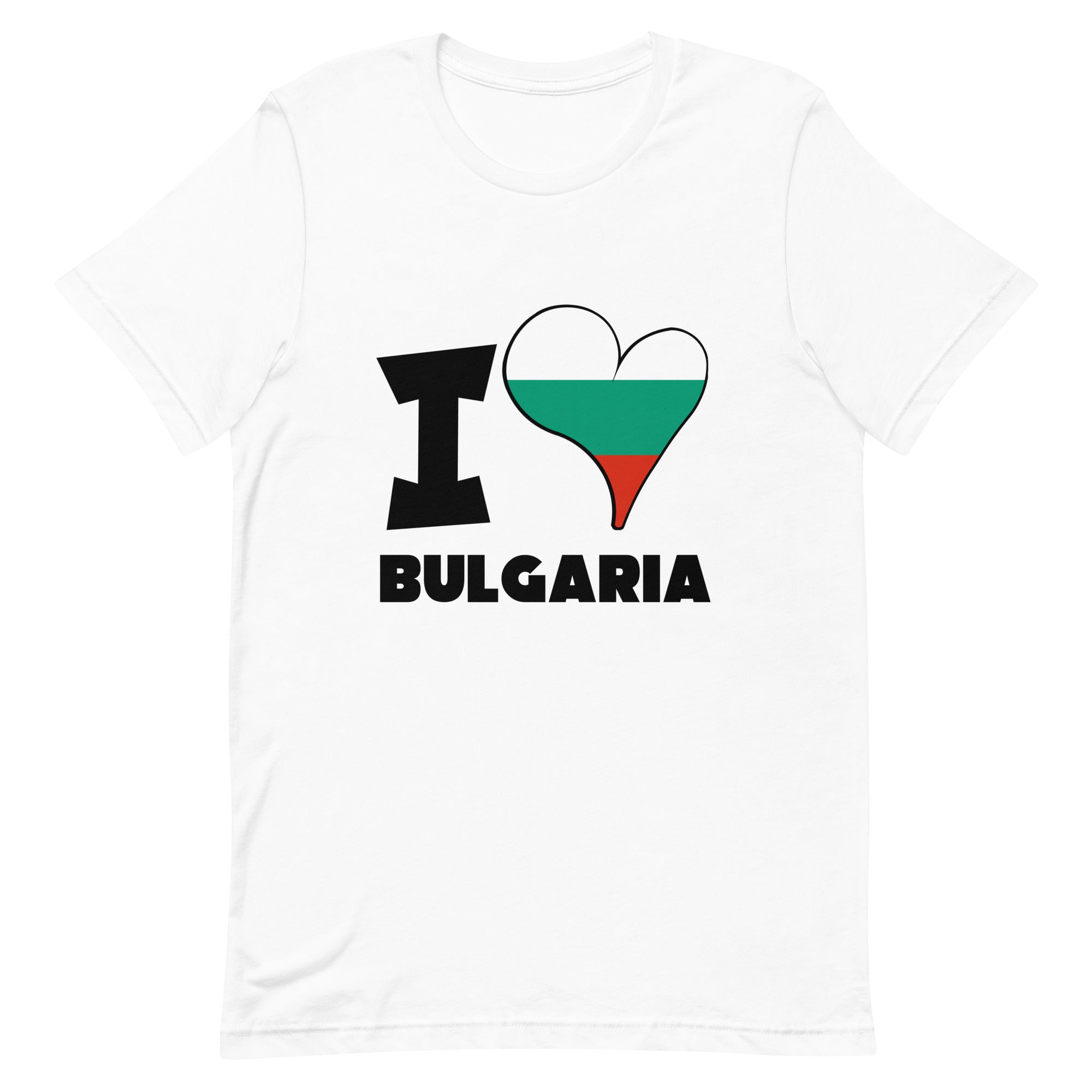 Unisex t-shirt - I Love Bulgaria Flag