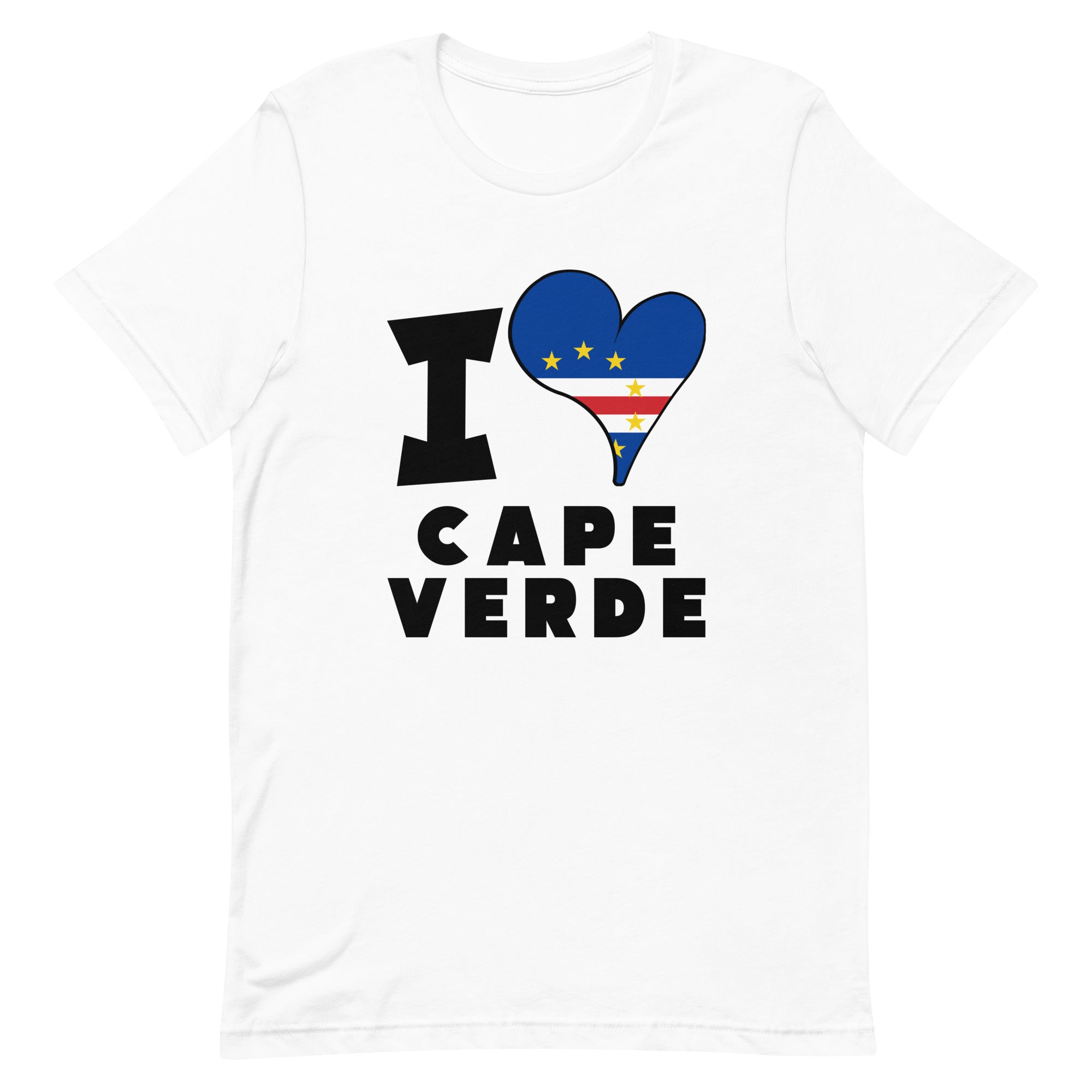 Unisex t-shirt - I Love Cape Verde Flag