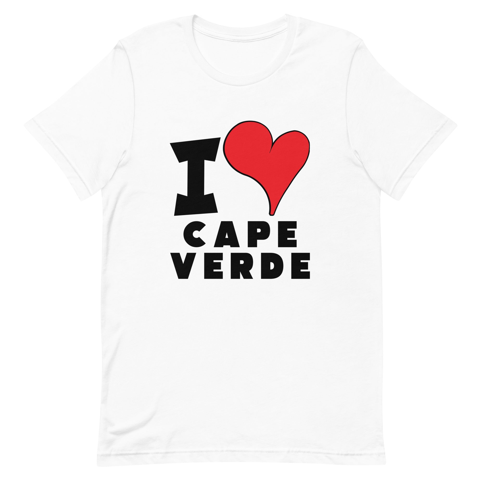 Unisex t-shirt - I Love Cape Verde Red