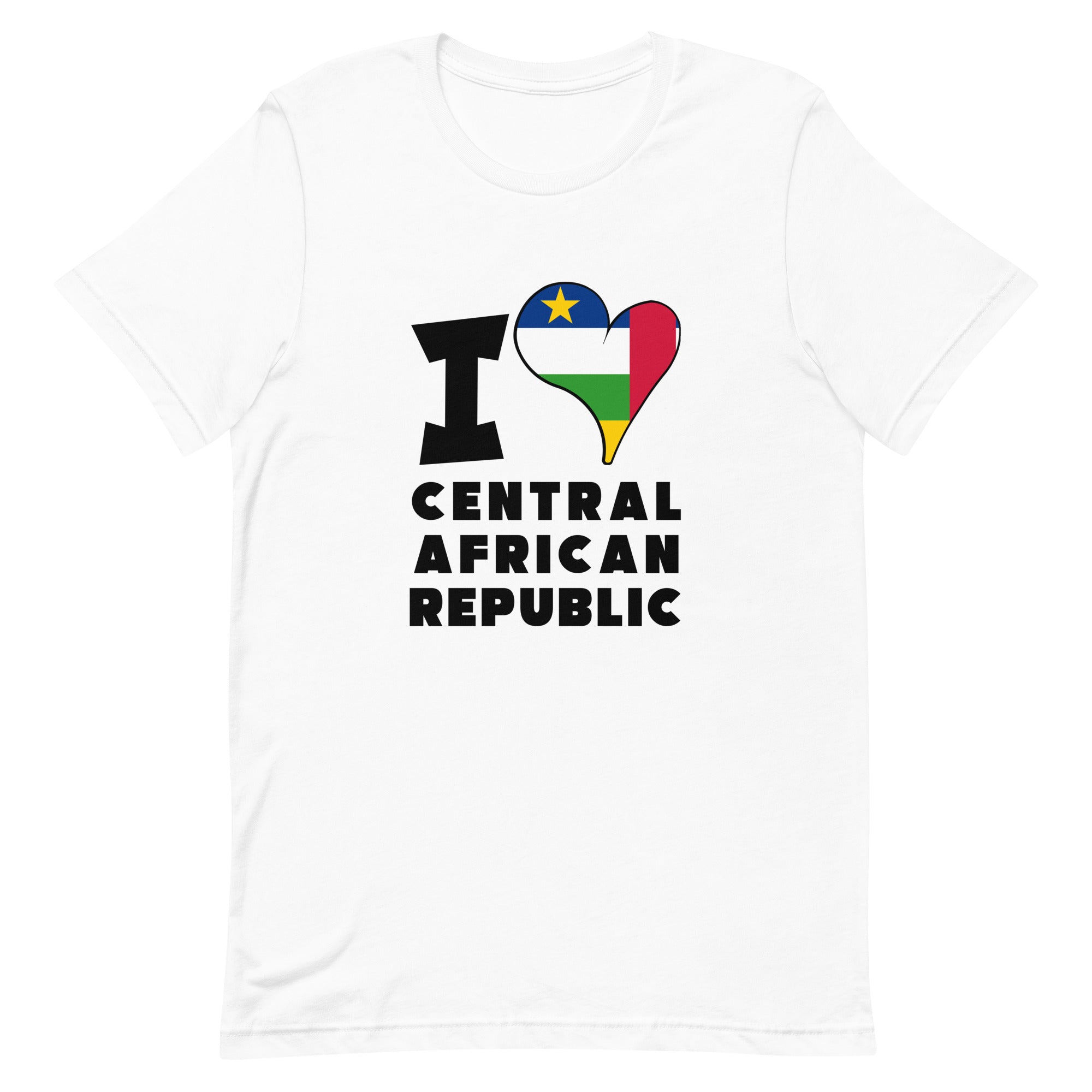 Unisex t-shirt - I Love Central African Republic Flag