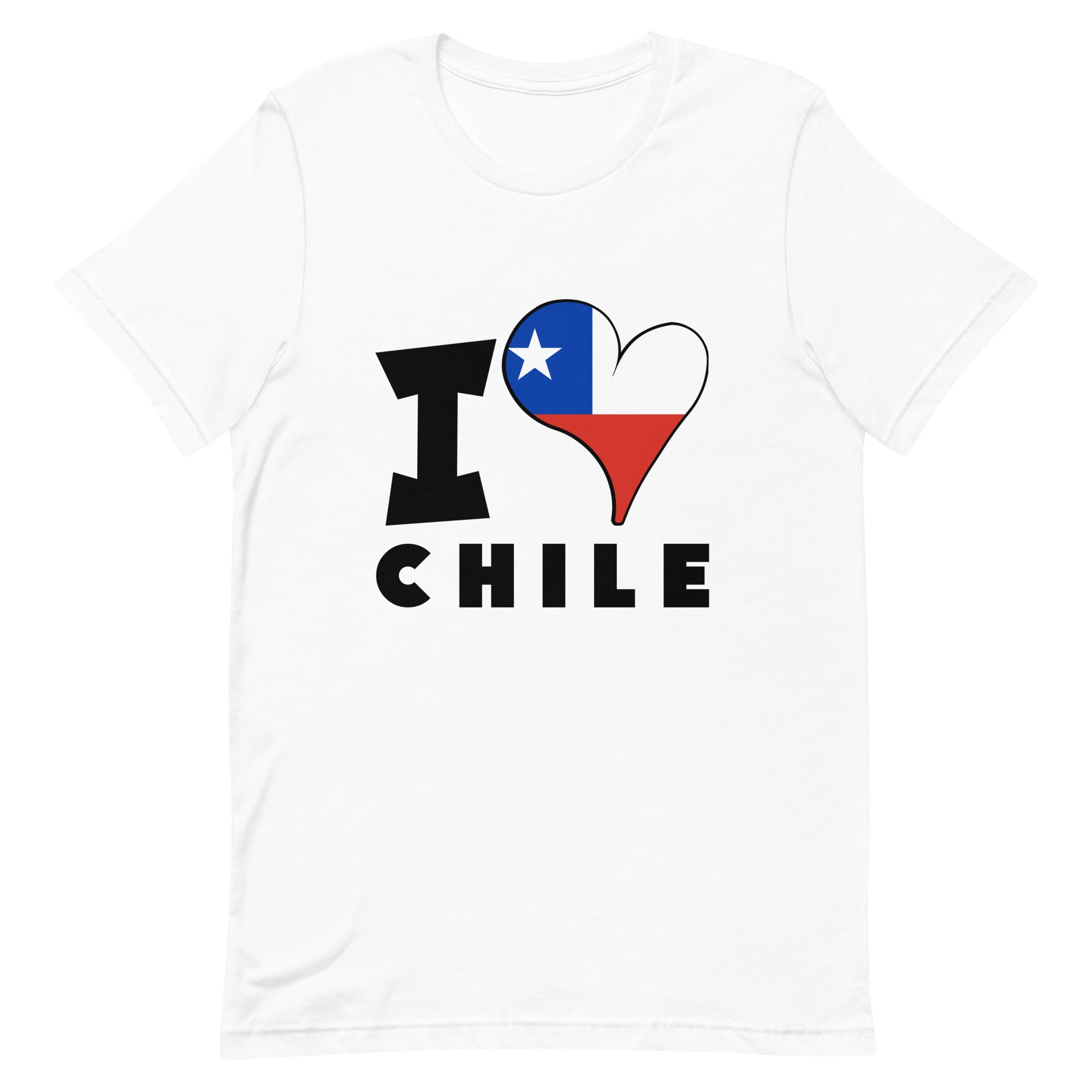 Unisex t-shirt - I Love Chile Flag