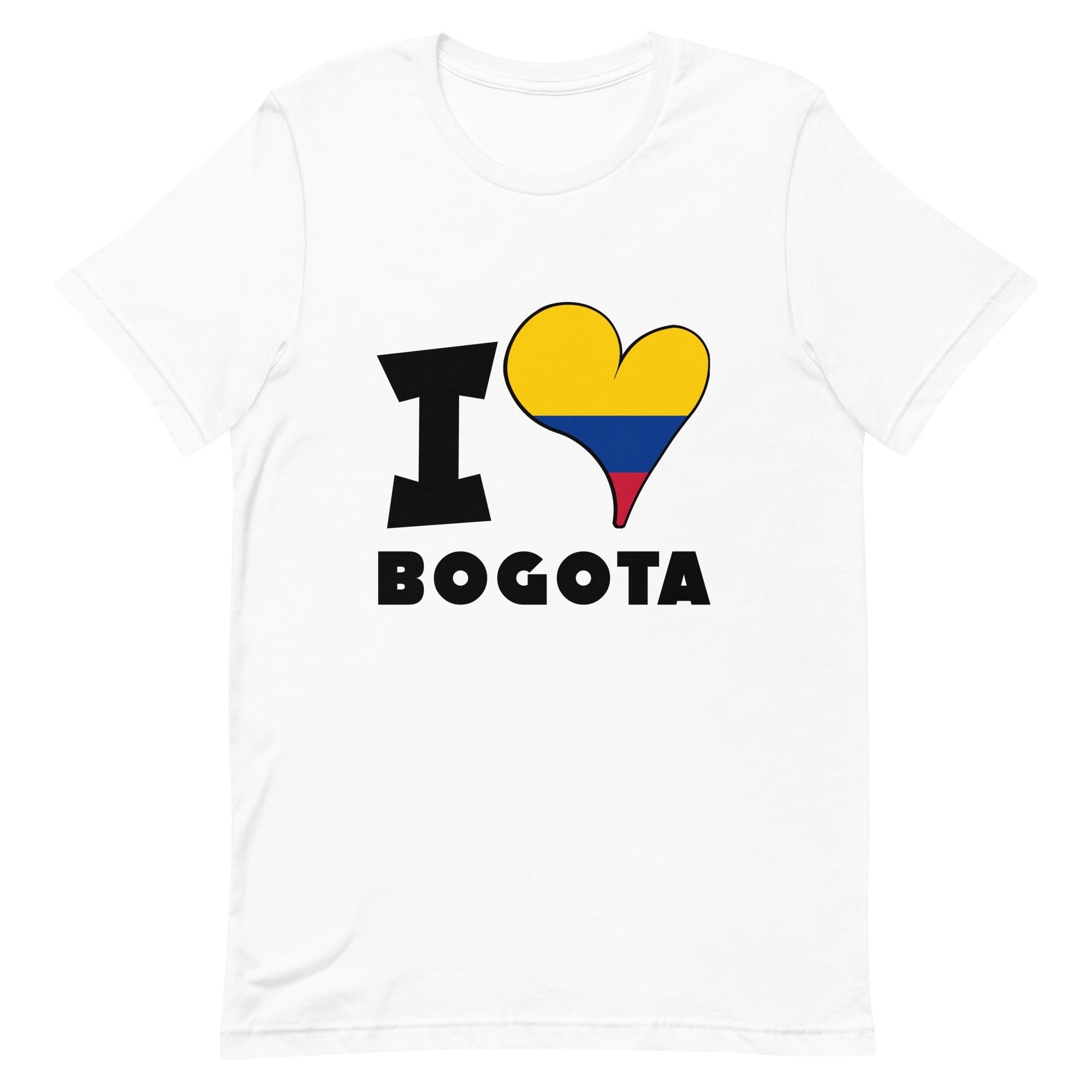 Unisex t-shirt - I Love Bogotá Flag