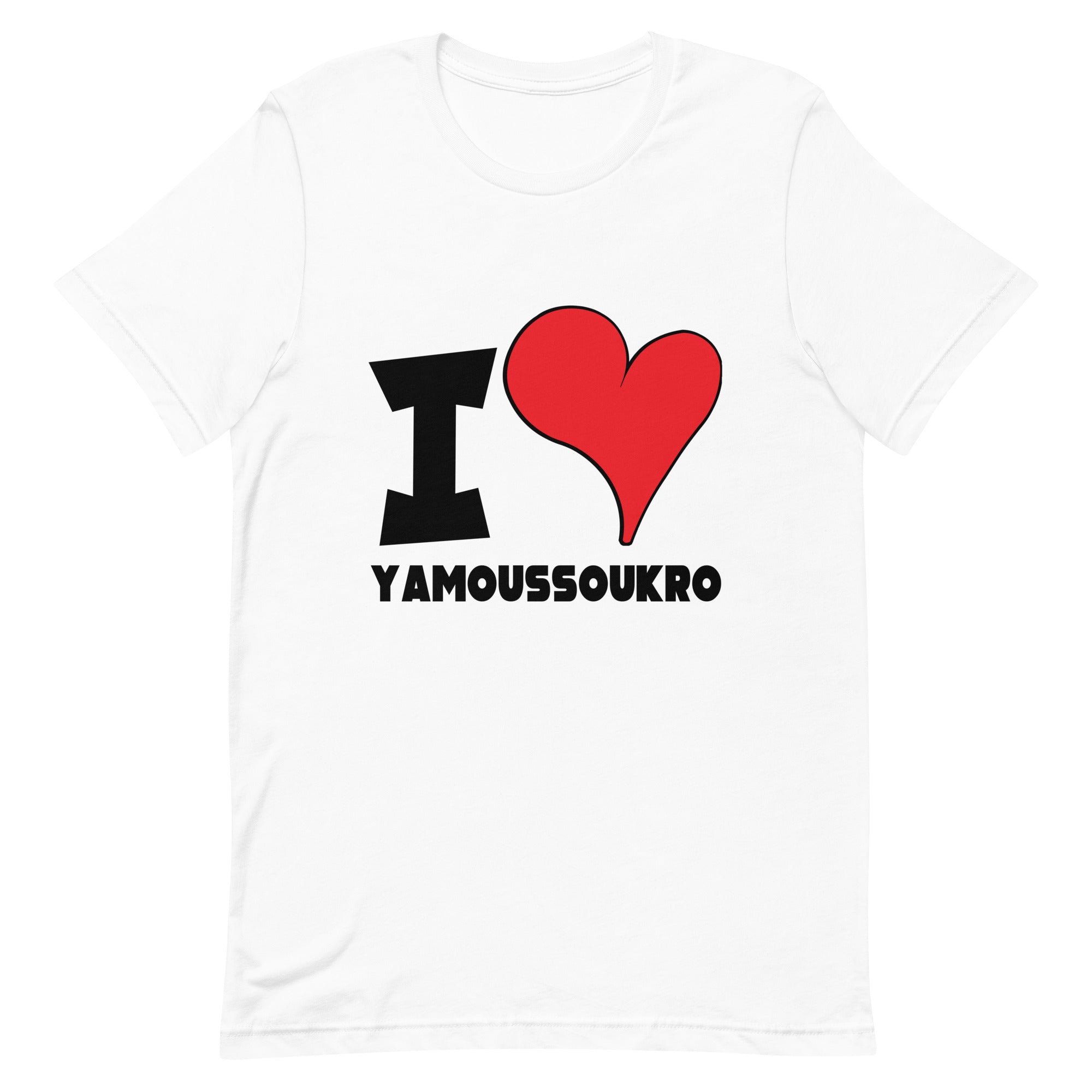 Unisex t-shirt - I Love Yamoussoukro Red