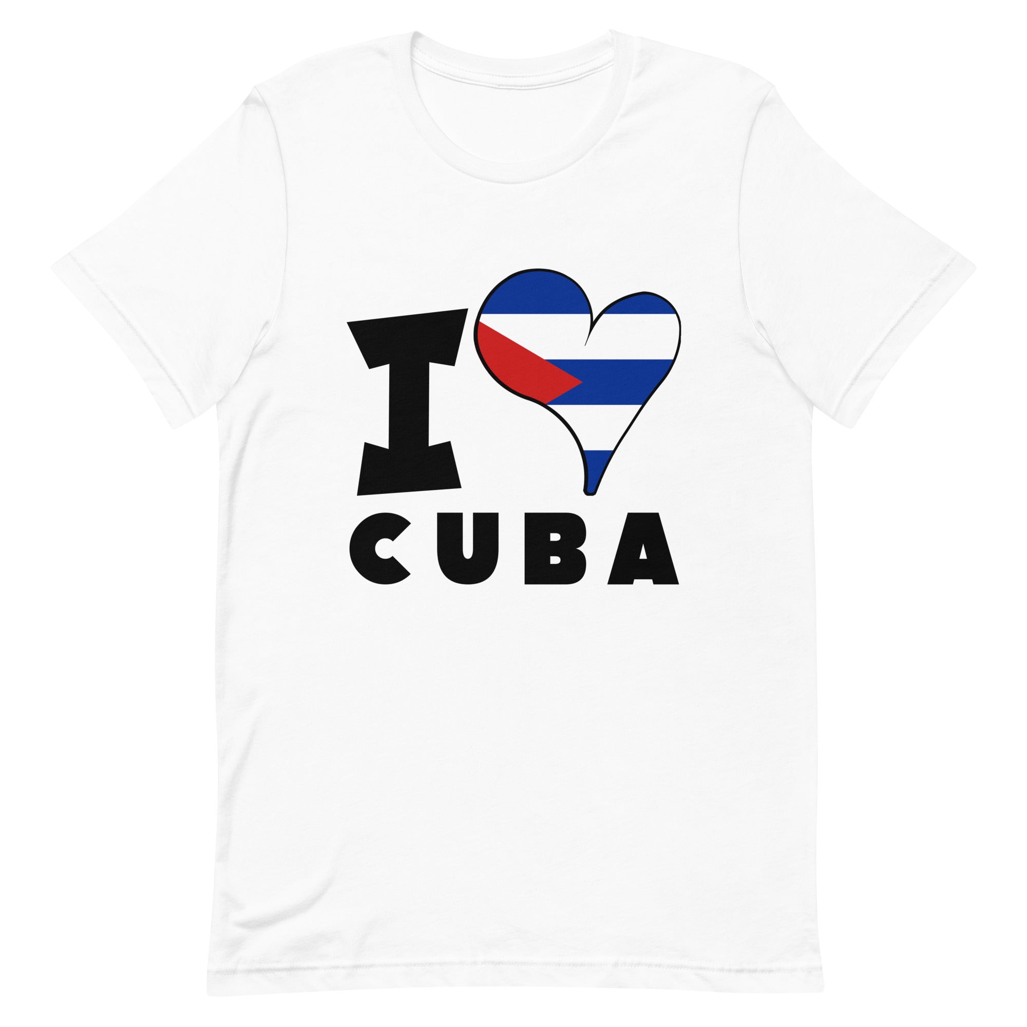 Unisex t-shirt - I Love Cuba Flag