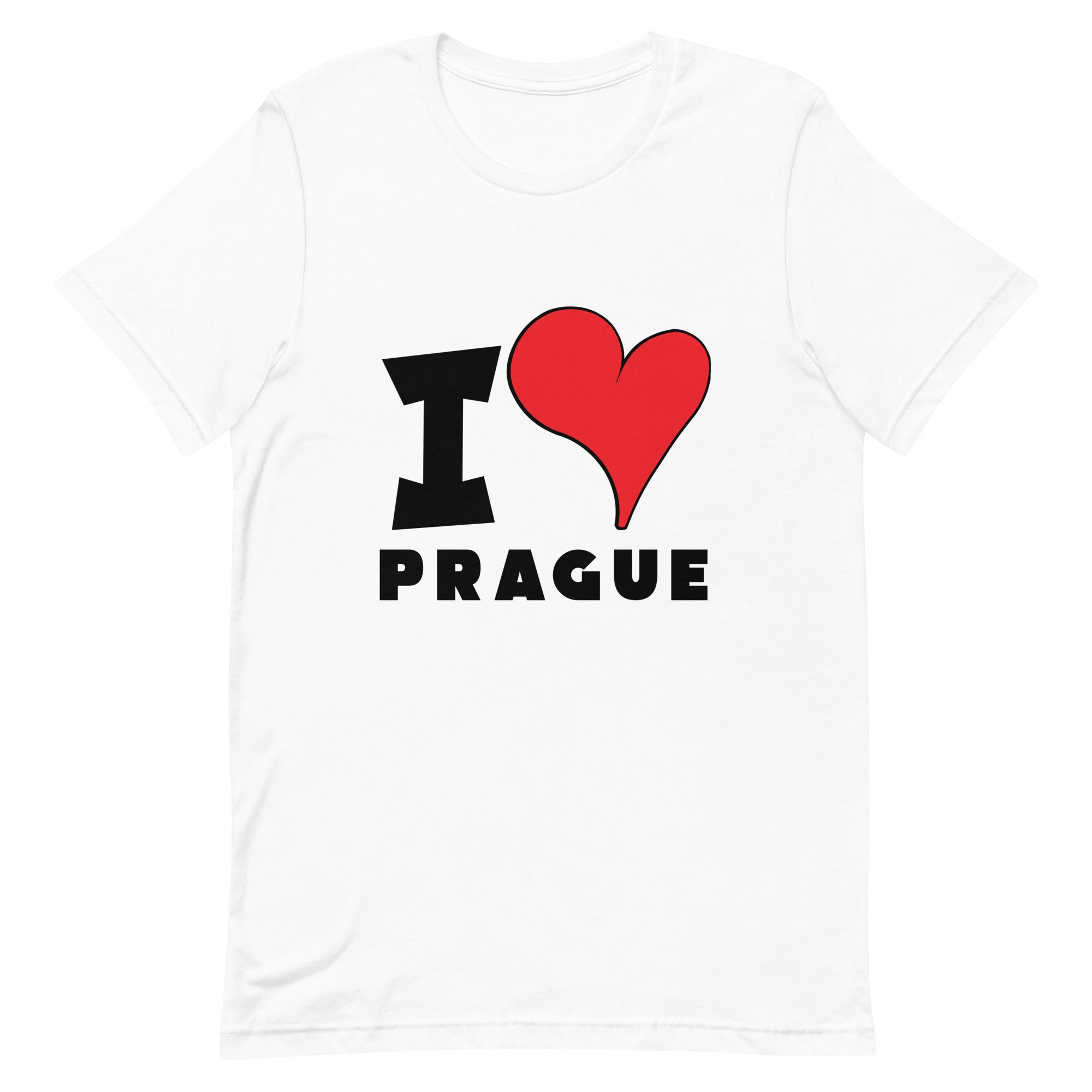 Unisex t-shirt - I Love Prague Red