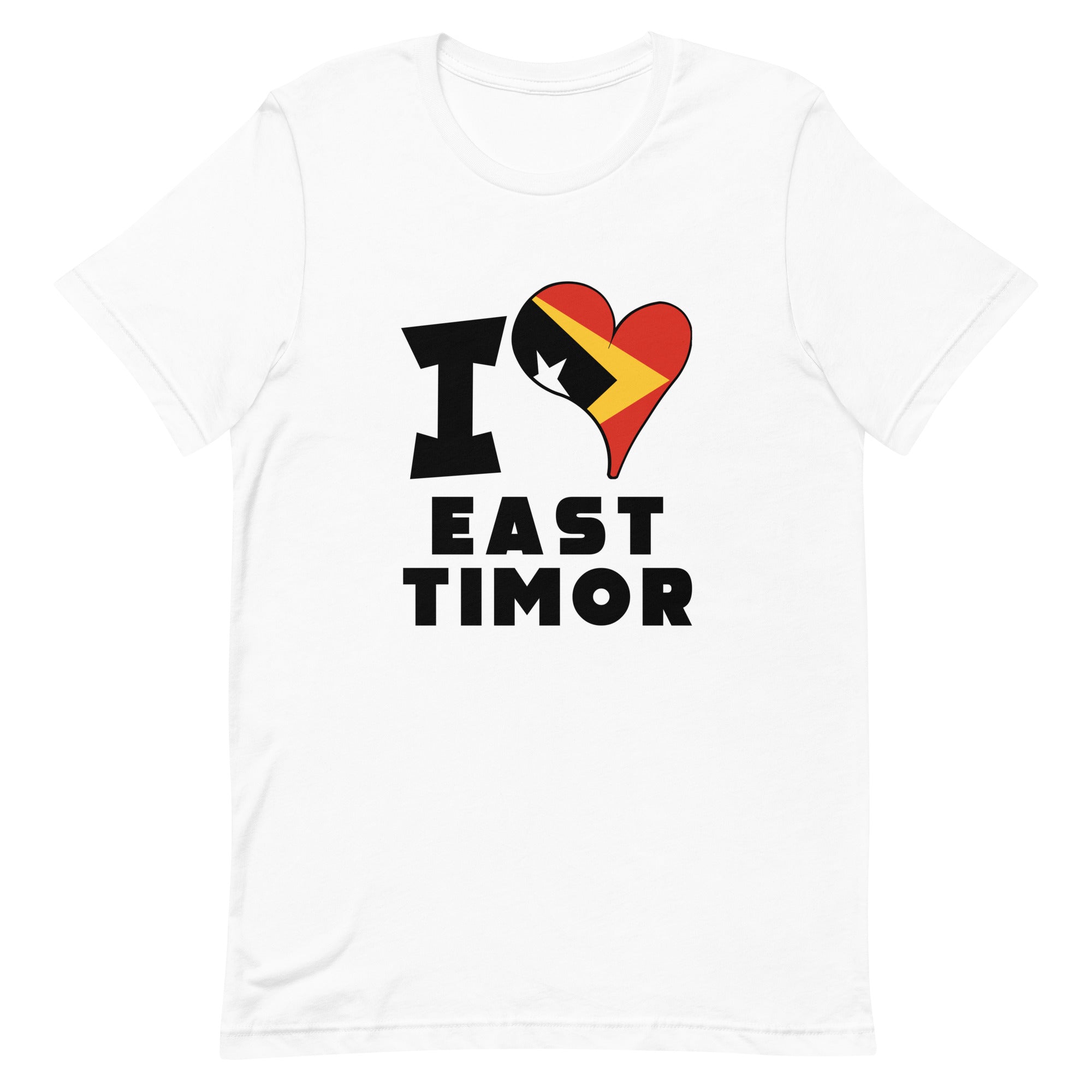 Unisex t-shirt - I Love East Timor Flag