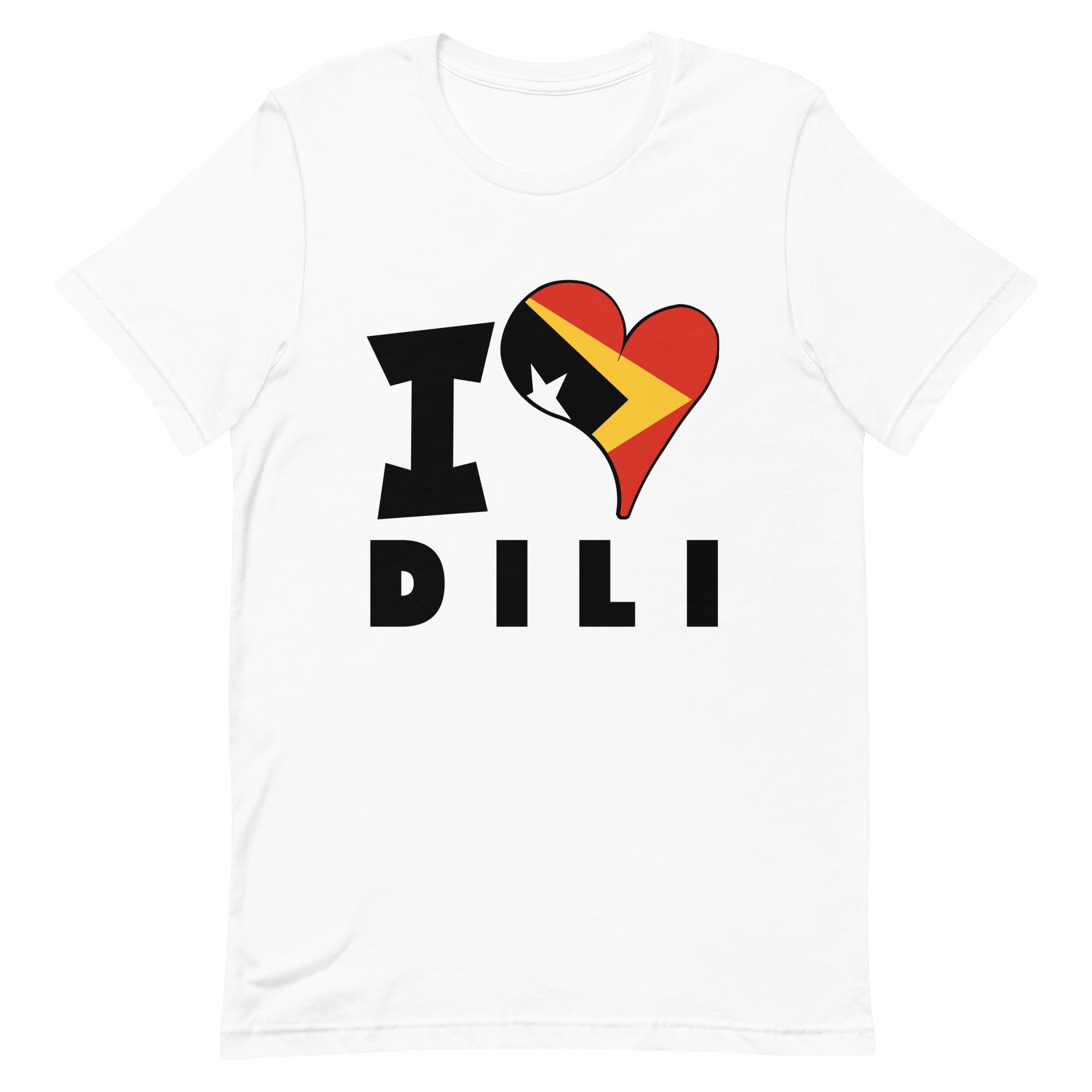 Unisex t-shirt - I Love Dili Flag