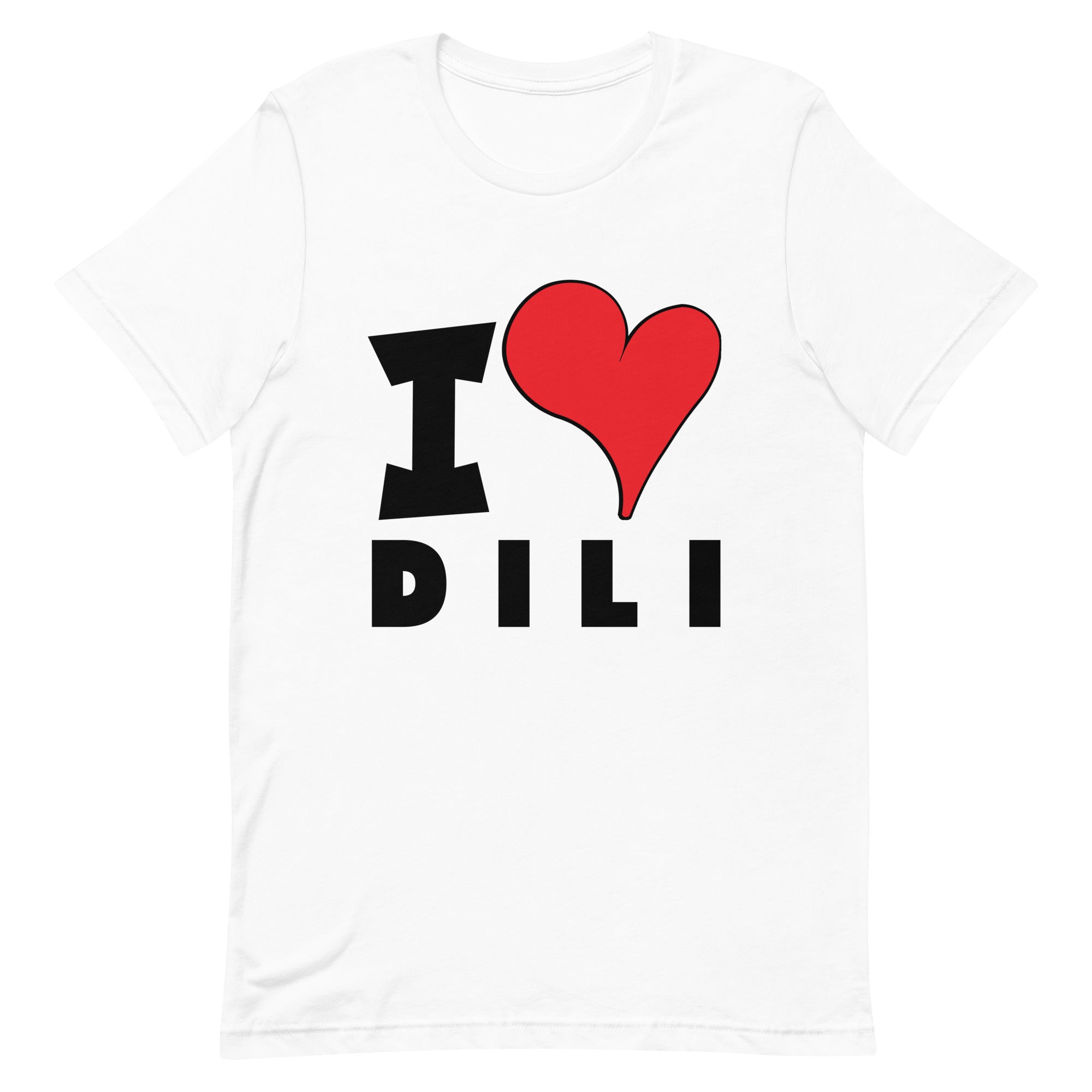 Unisex t-shirt - I Love Dili Red