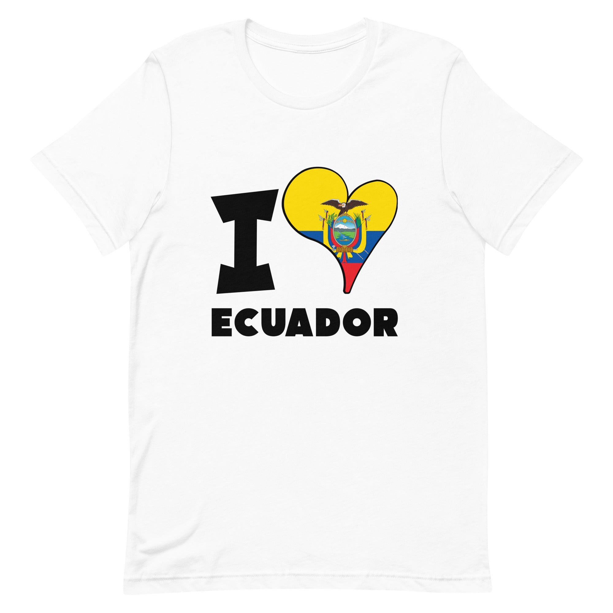 Unisex t-shirt - I Love Ecuador Flag