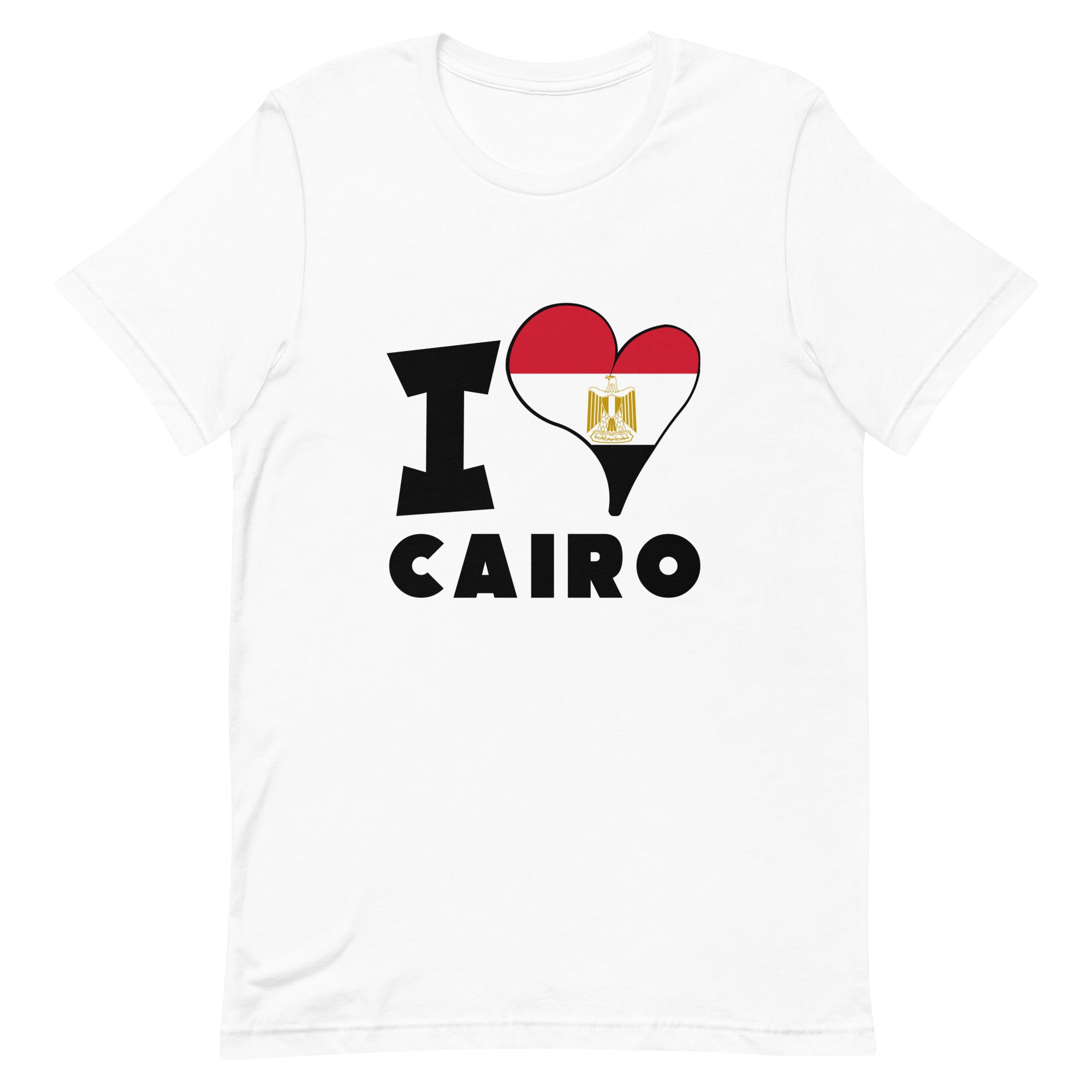 Unisex t-shirt - I Love Cairo Flag