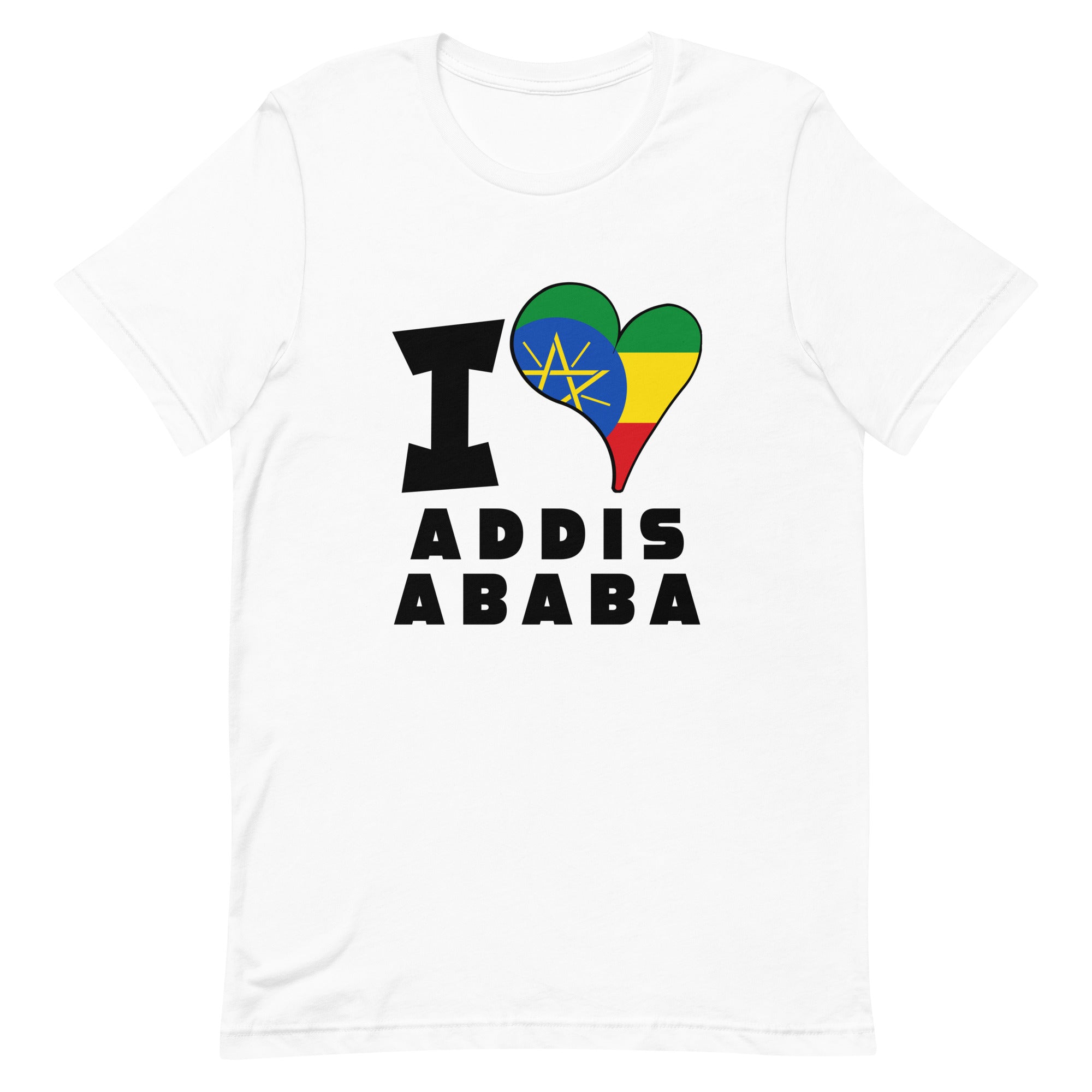 Unisex t-shirt - I Love Addis Ababa Flag