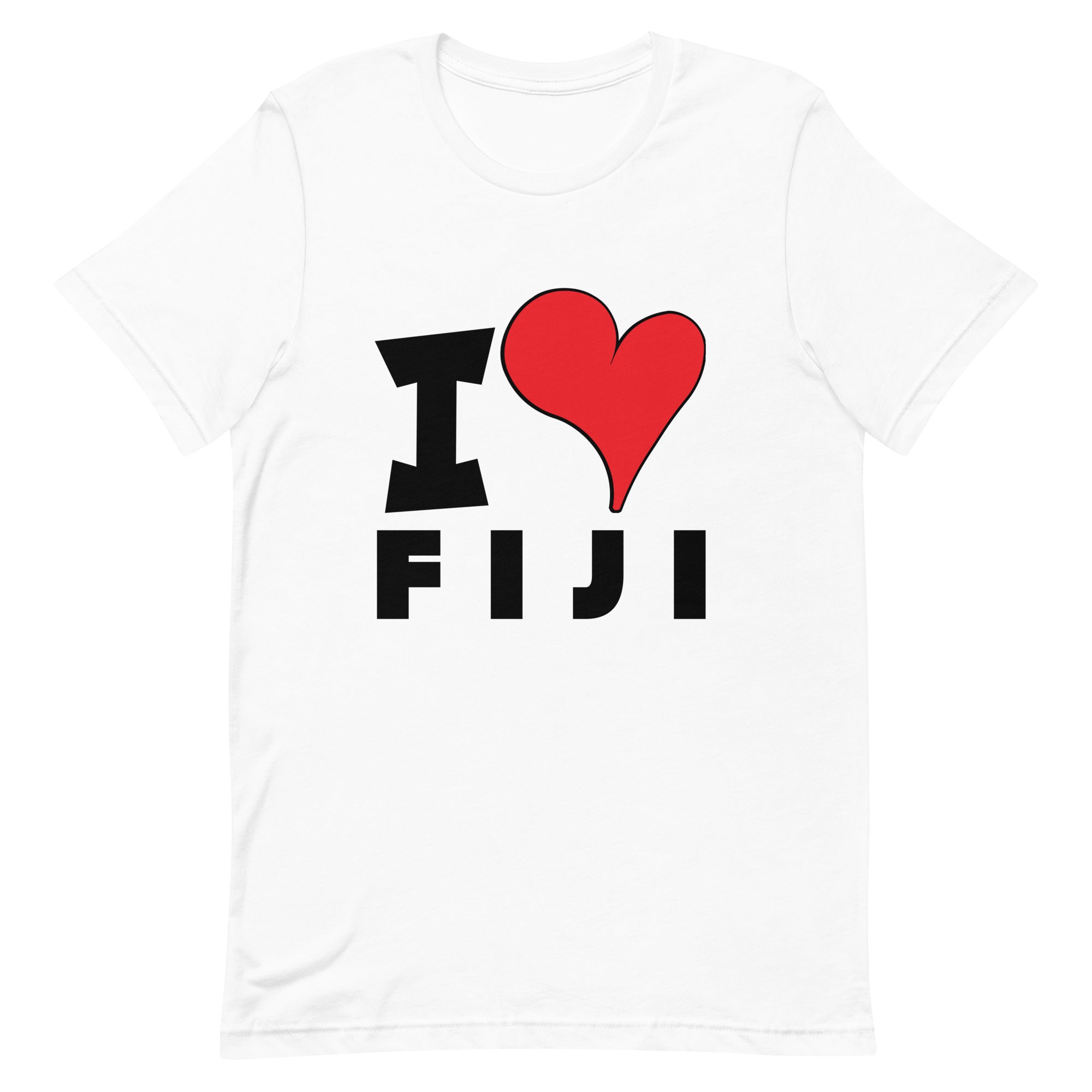 Unisex t-shirt - I Love Fiji Red