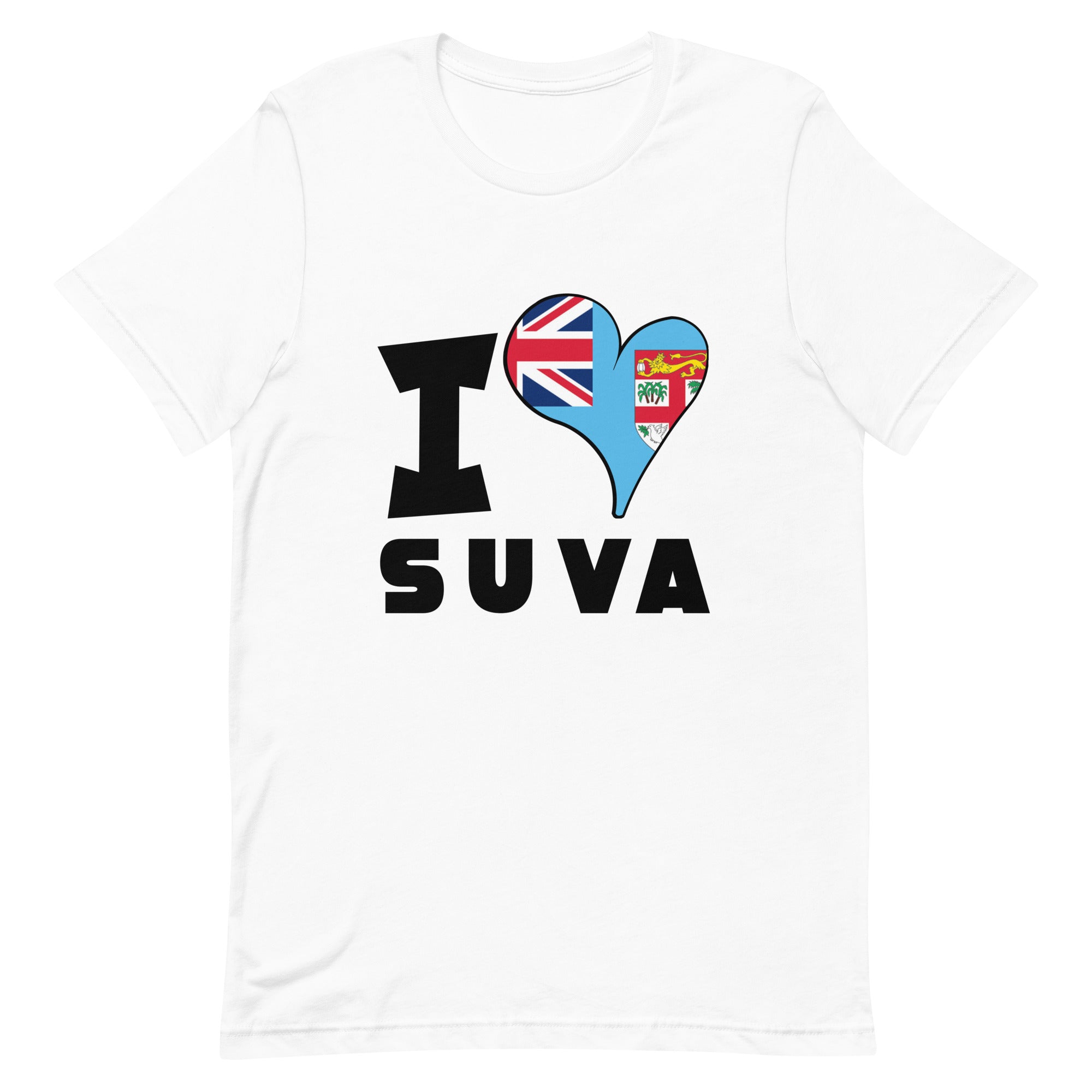 Unisex t-shirt - I Love Suva Flag