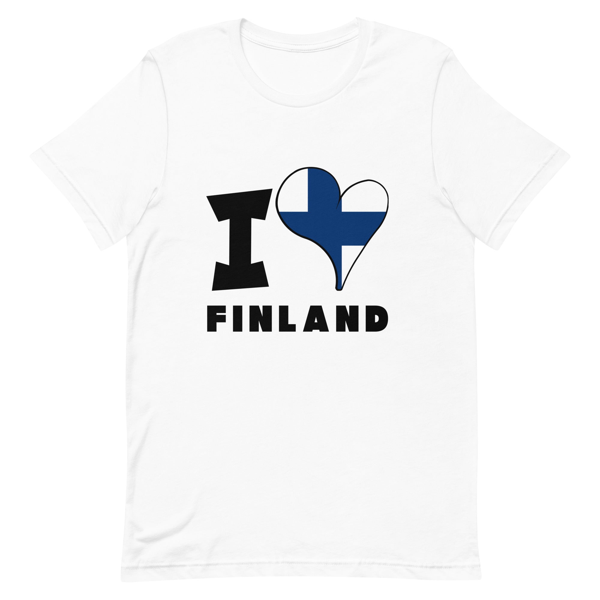 Unisex t-shirt - I Love Finland Flag