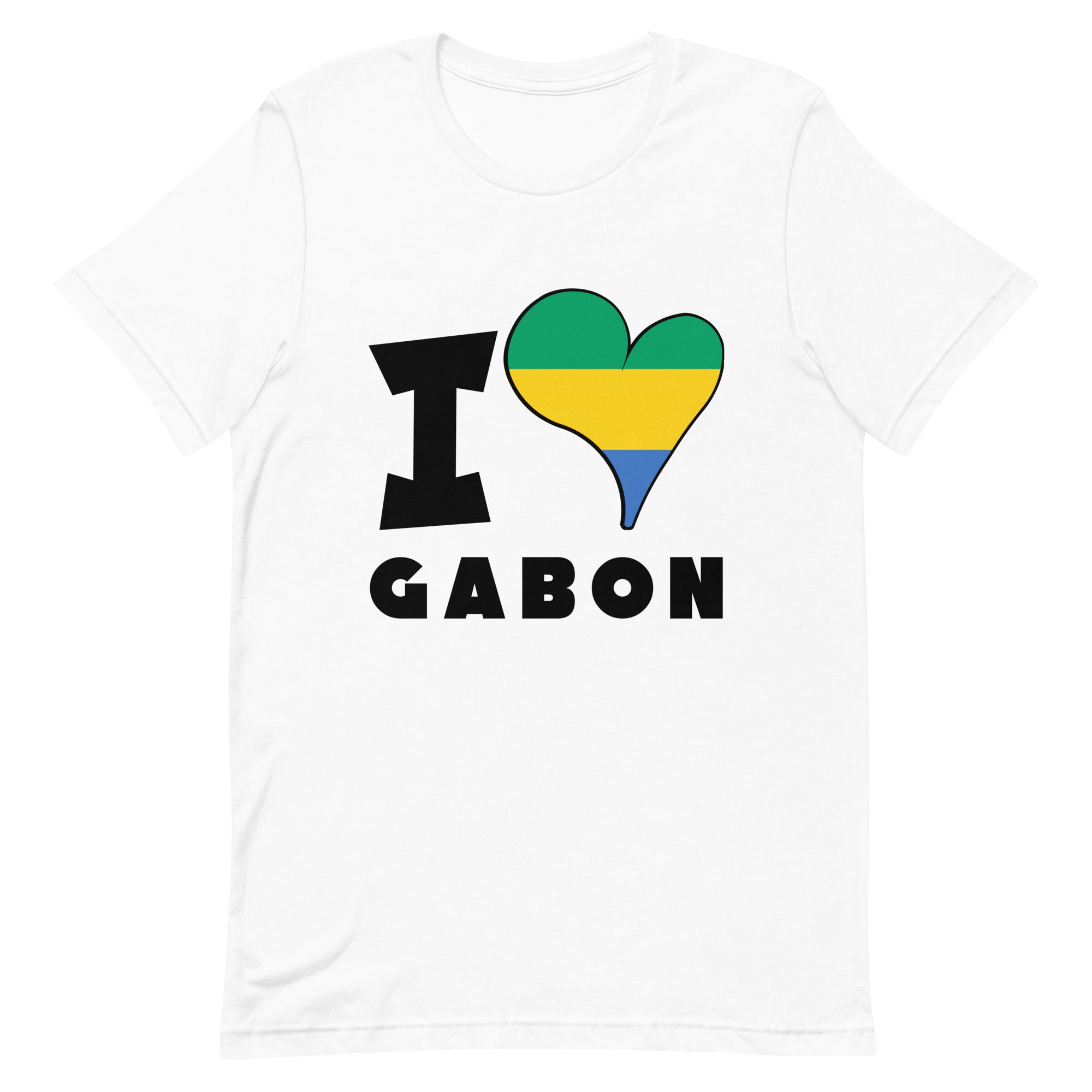 Unisex t-shirt - I Love Gabon Flag