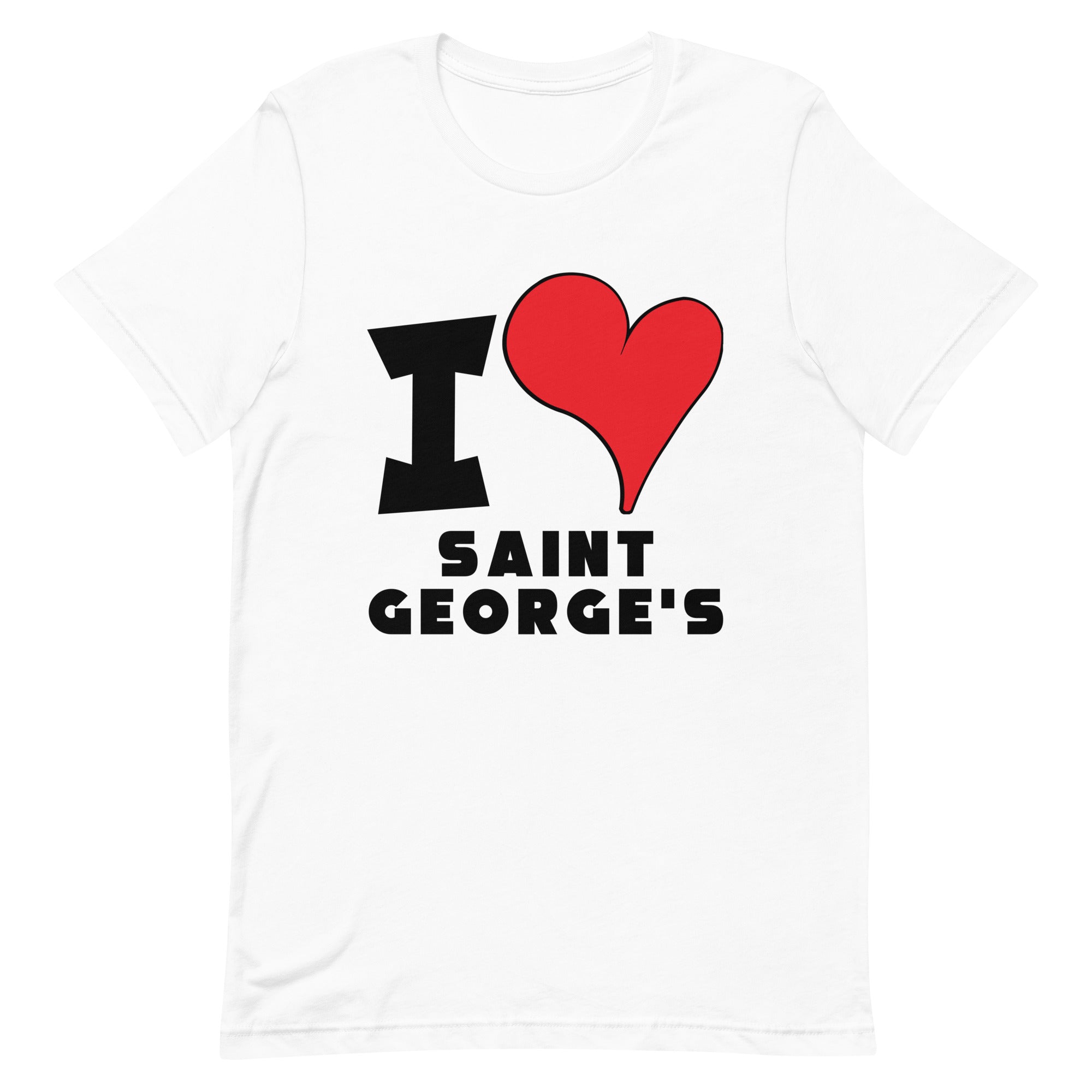 Unisex t-shirt - I Love Saint George's Red