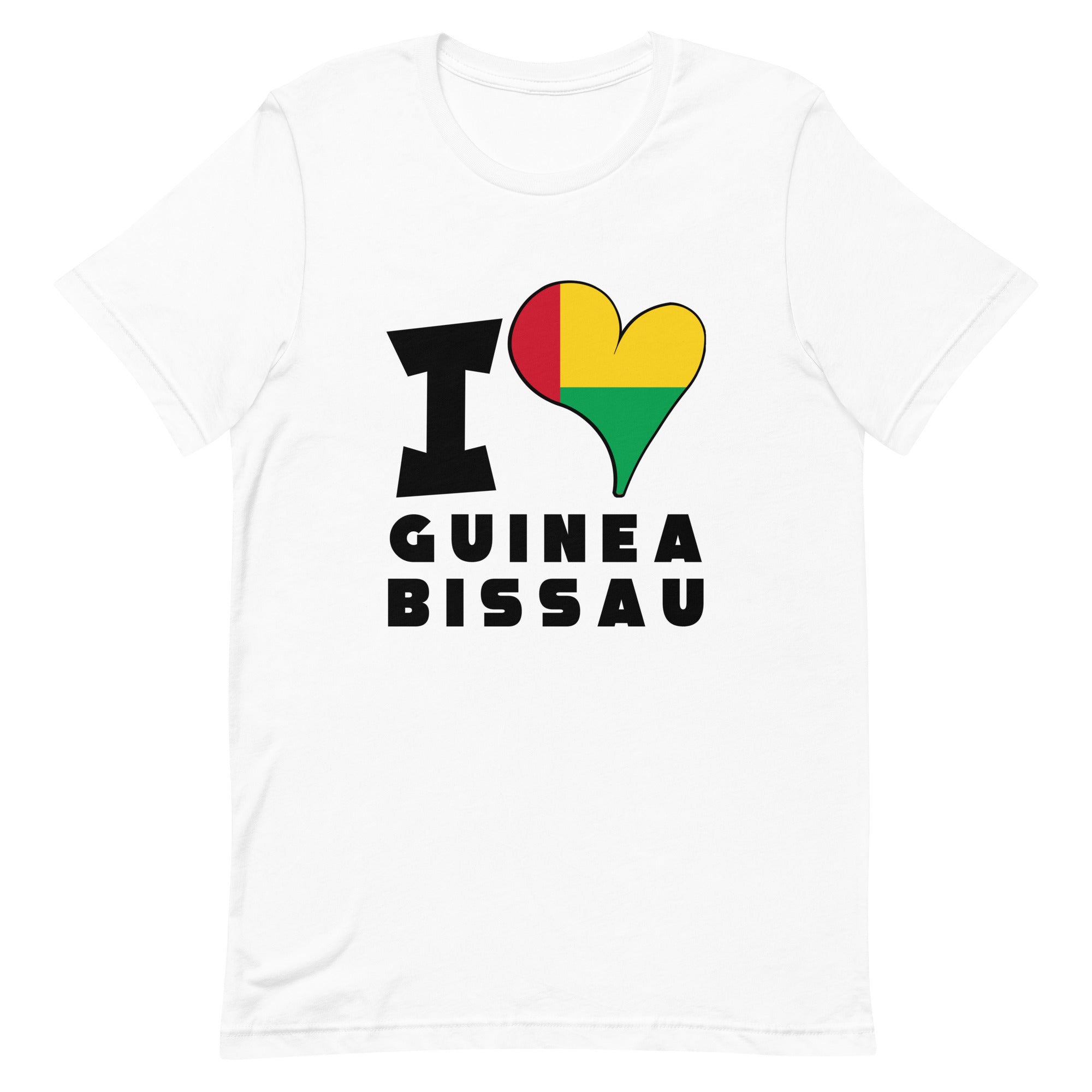 Unisex t-shirt - I Love Guinea-Bissau Flag