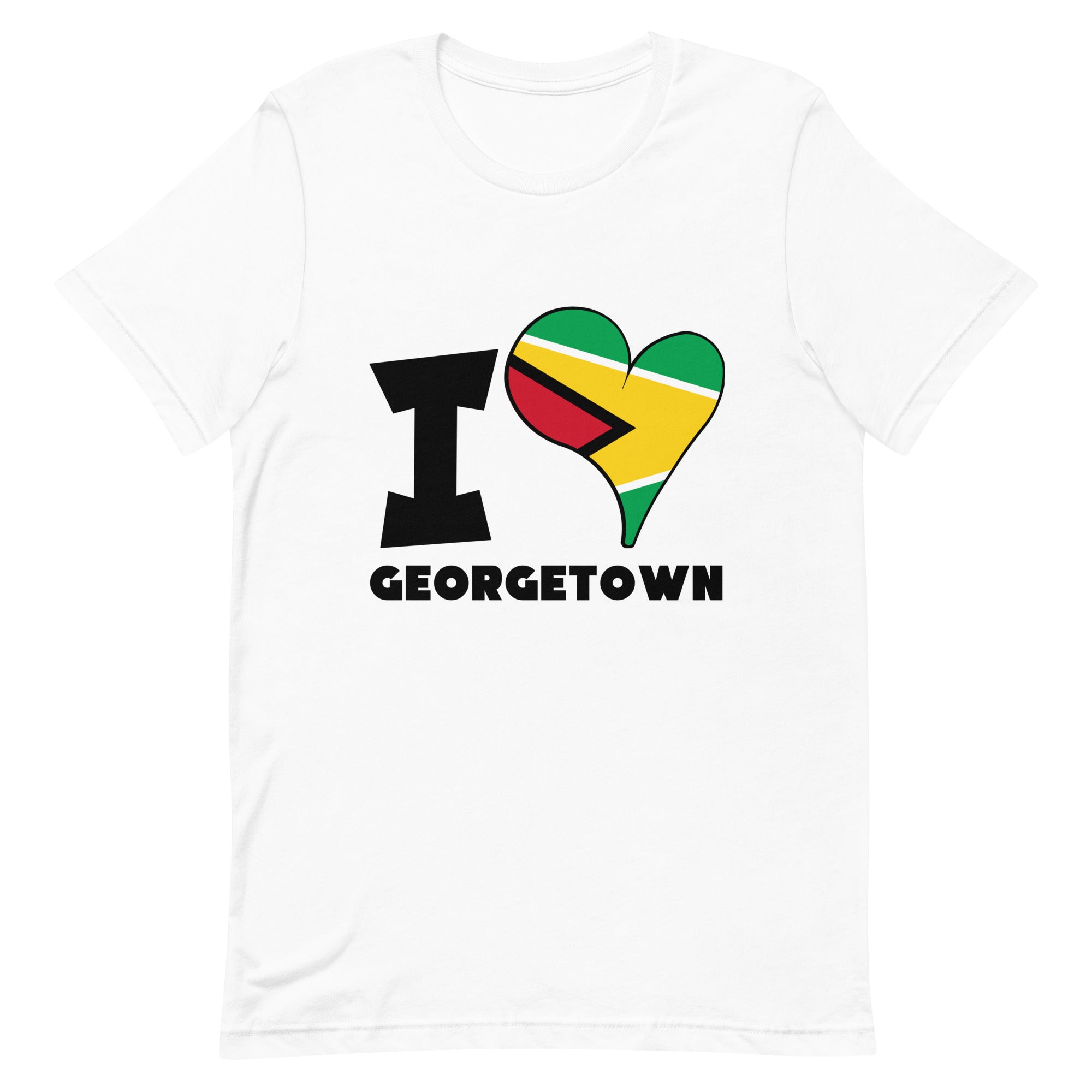 Unisex t-shirt - I Love Georgetown Flag