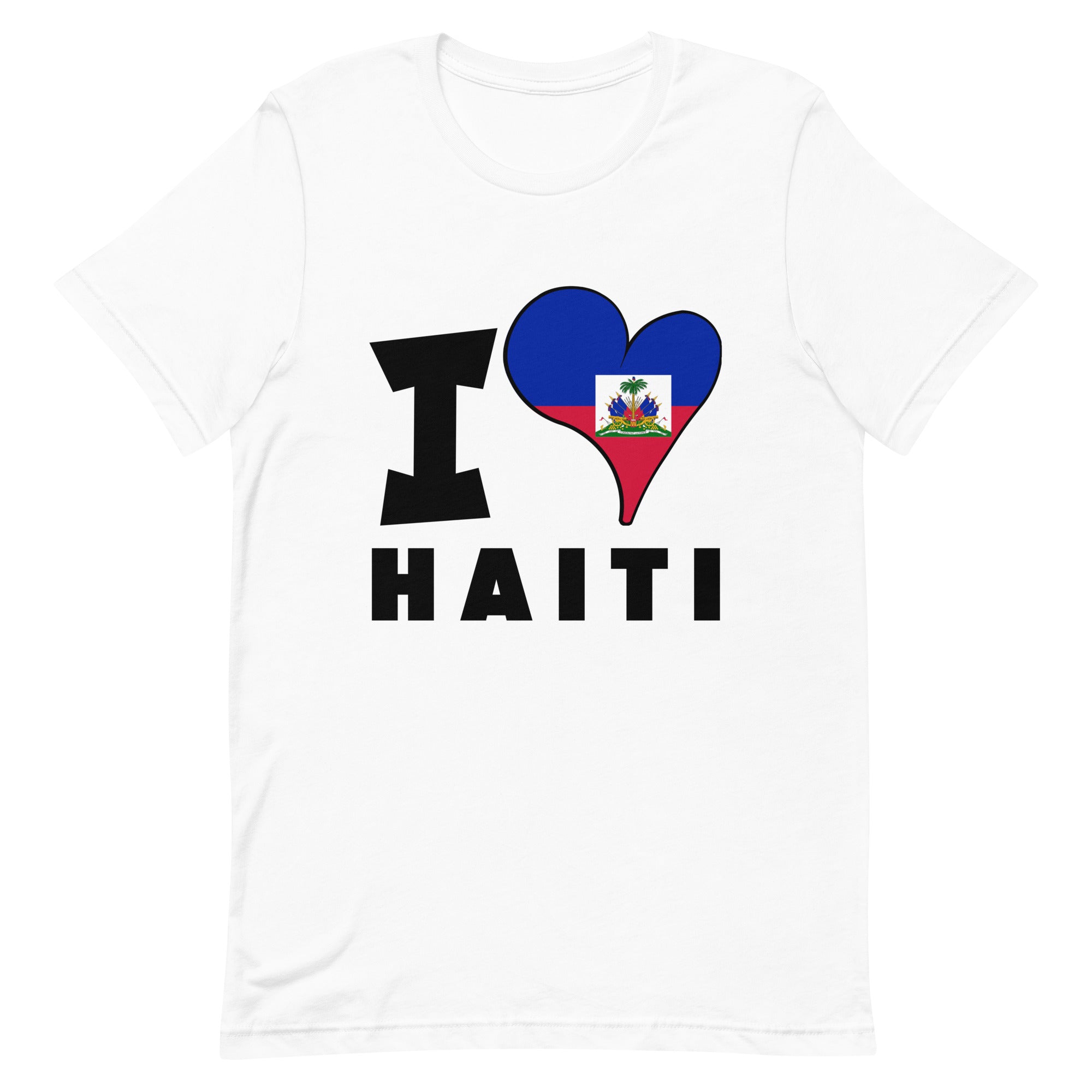 Unisex t-shirt - I Love Haiti Flag