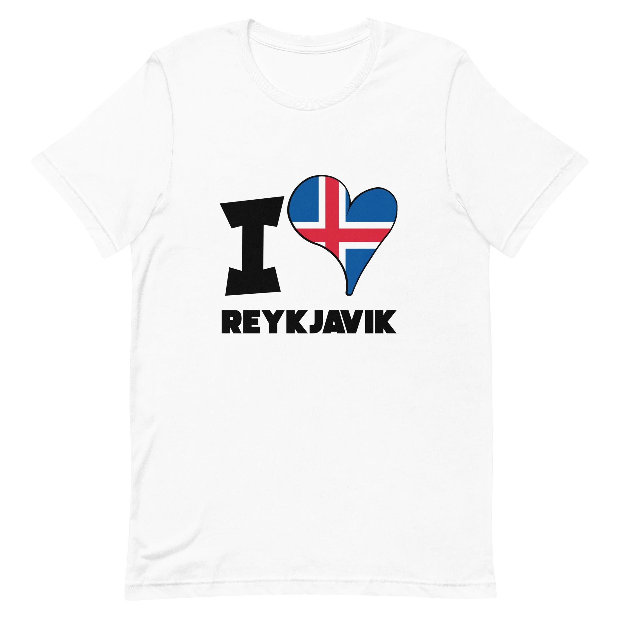 Unisex t-shirt - I Love Reykjavík Flag