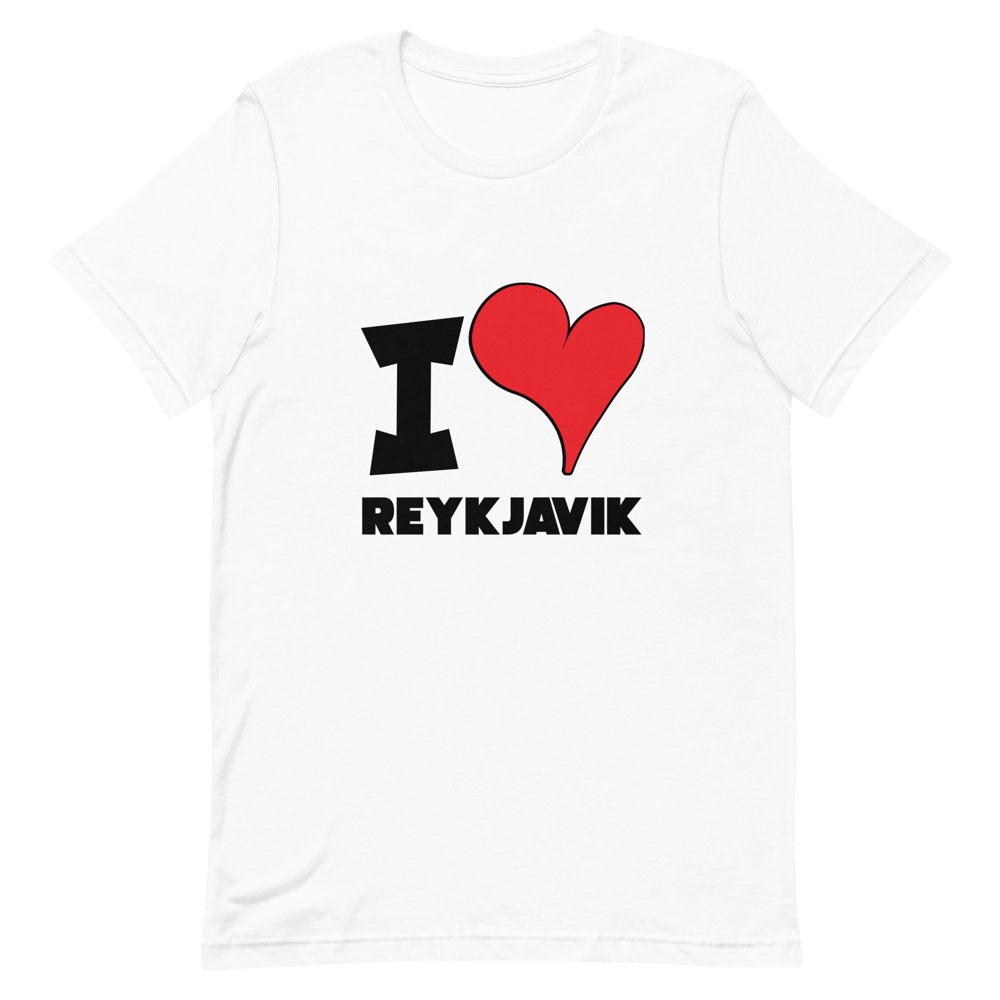 Unisex t-shirt - I Love Reykjavík Red