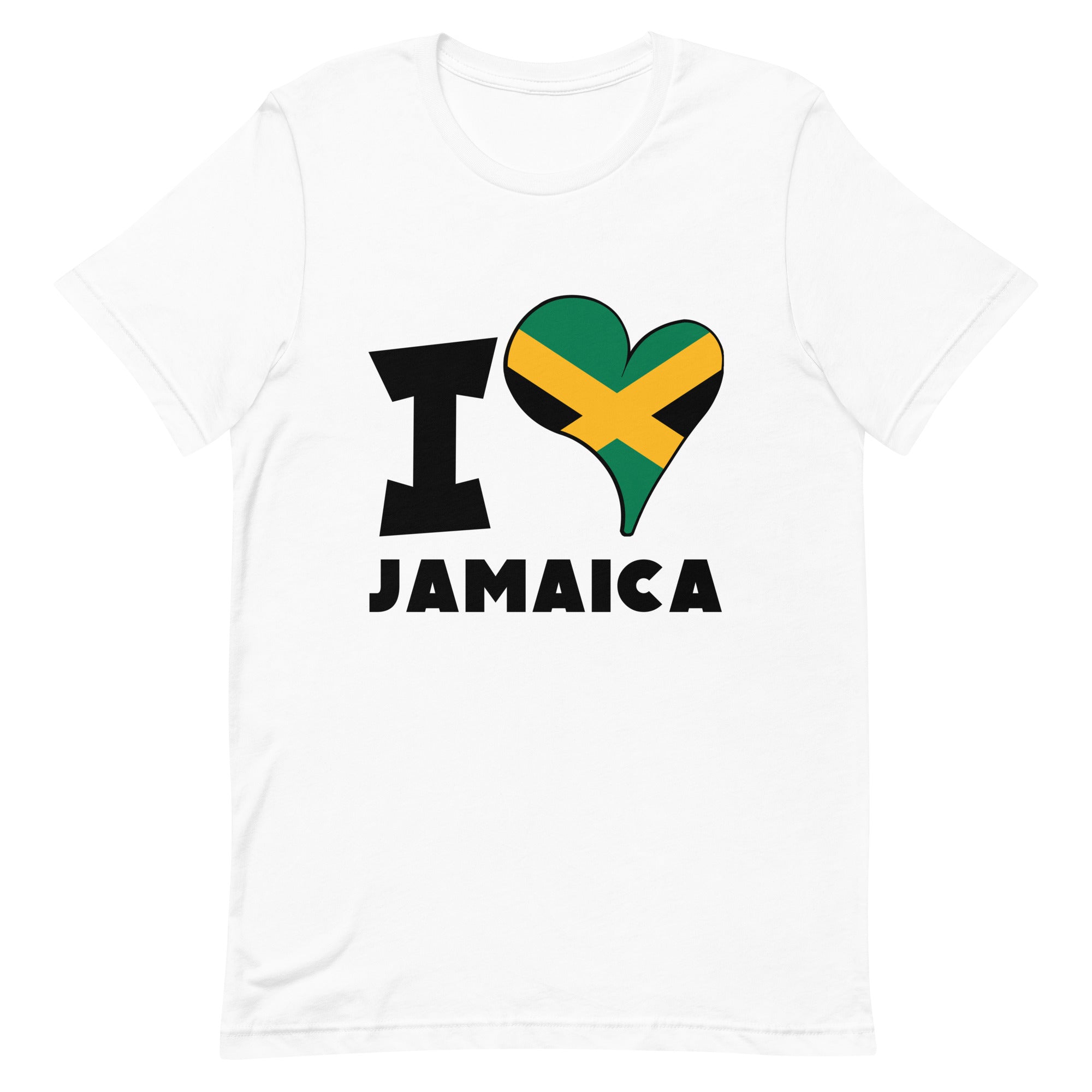 Unisex t-shirt - I Love Jamaica Flag