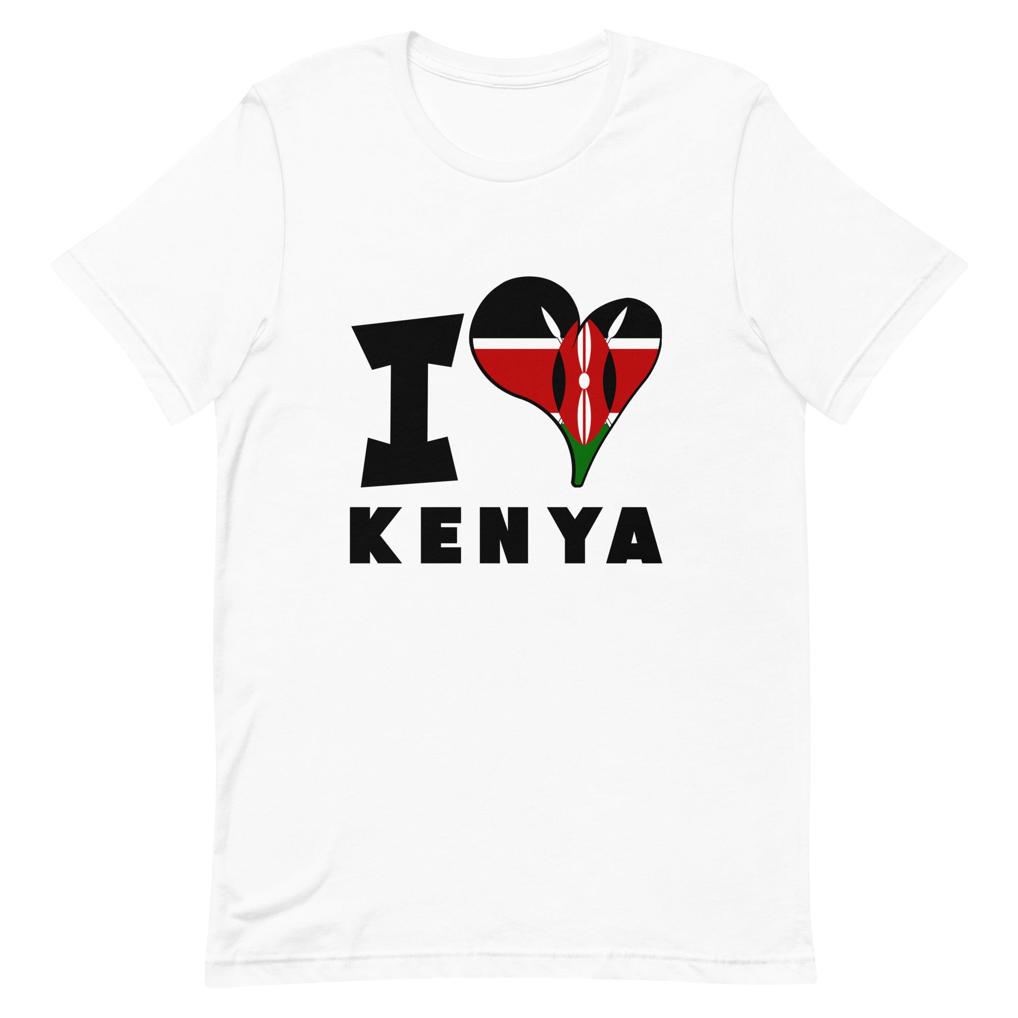 Unisex t-shirt - I Love Kenya Flag