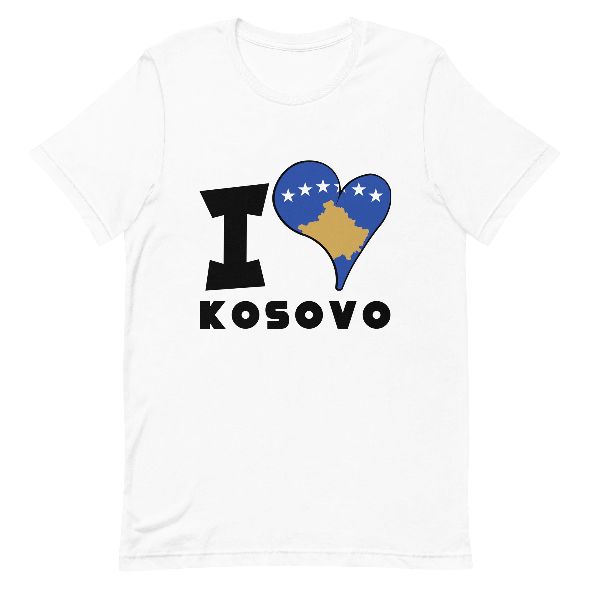 Unisex t-shirt - I Love Kosovo Flag