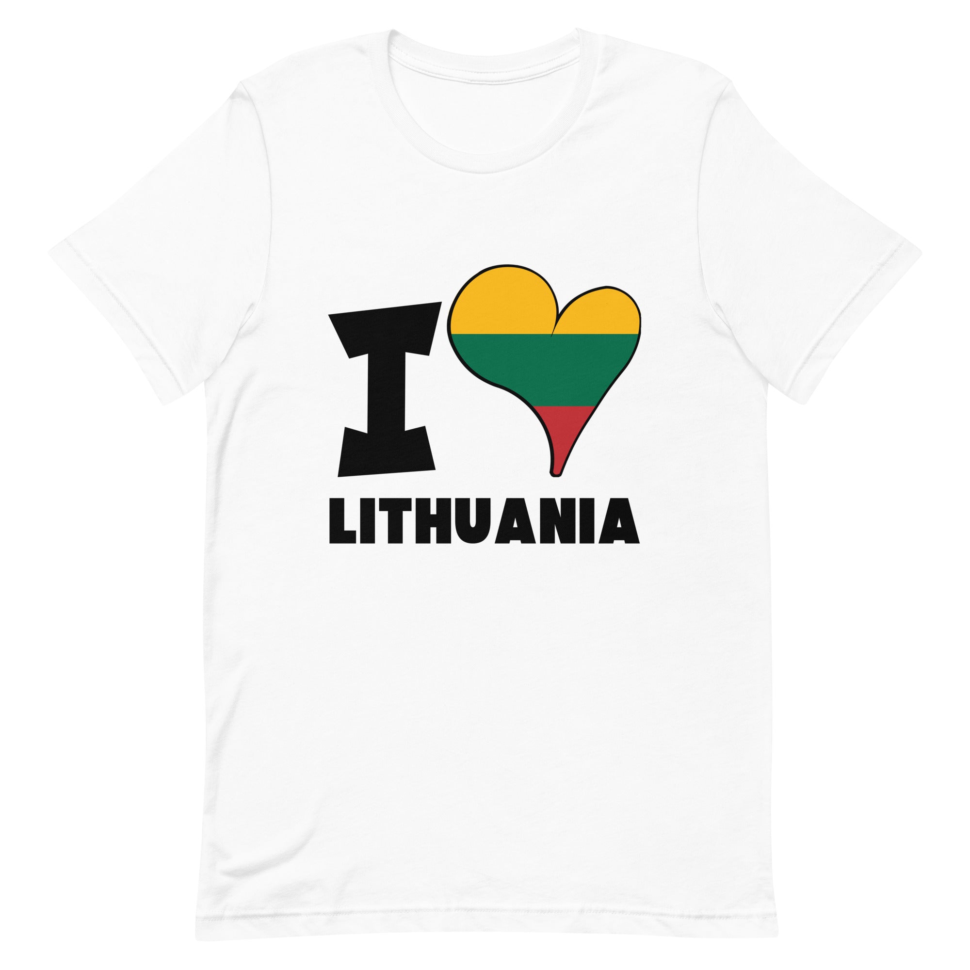 Unisex t-shirt - I Love Lithuania Flag