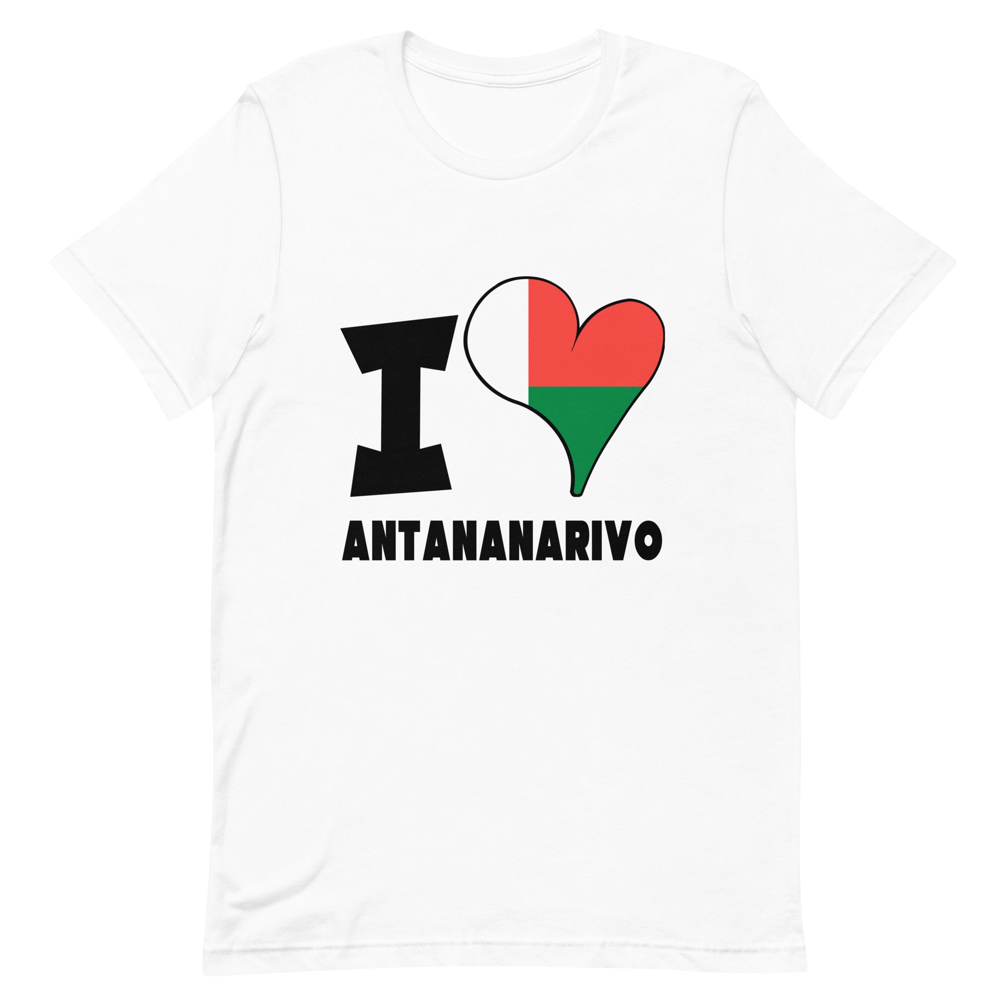 Unisex t-shirt - I Love Antananarivo FLag