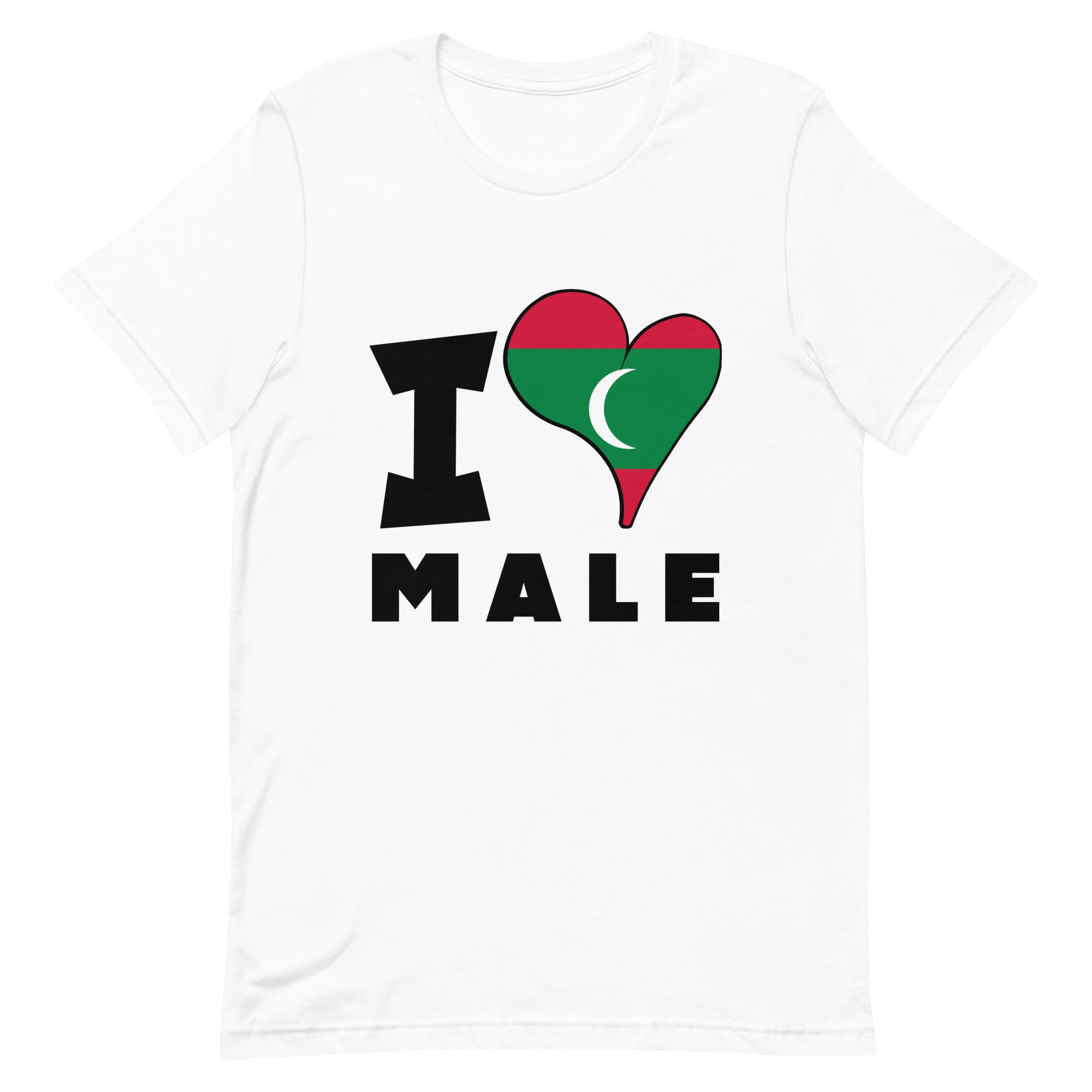 Unisex t-shirt - I Love Male Flag